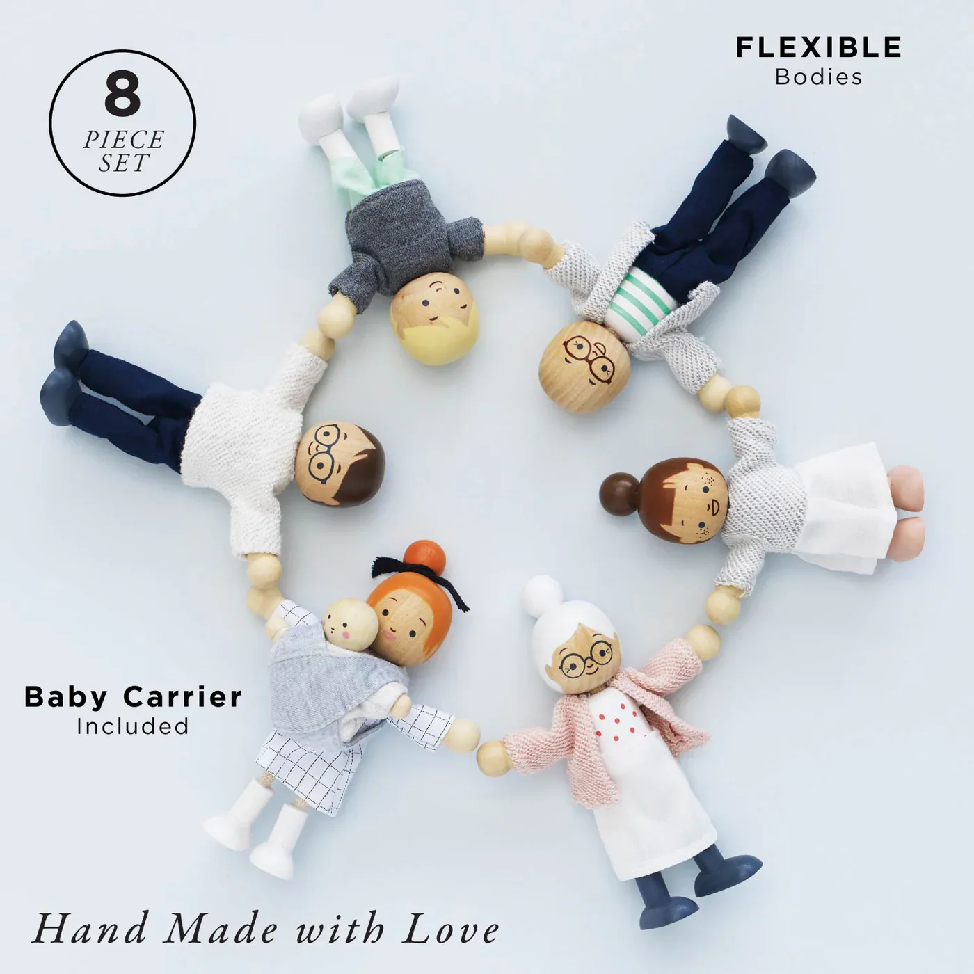 LE TOY VAN Wooden Dolls House Family - Image 2