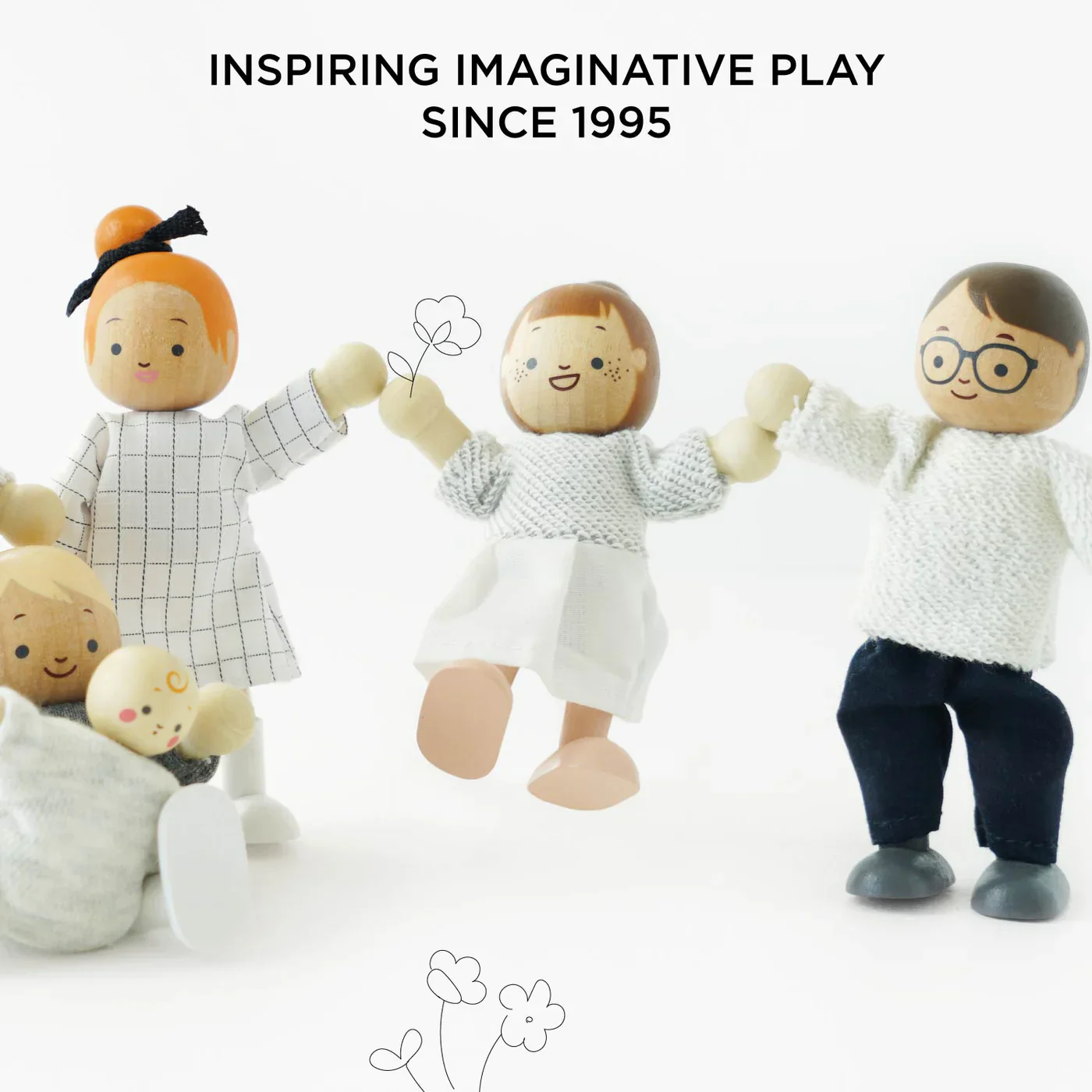 LE TOY VAN Wooden Dolls House Family - Image 6