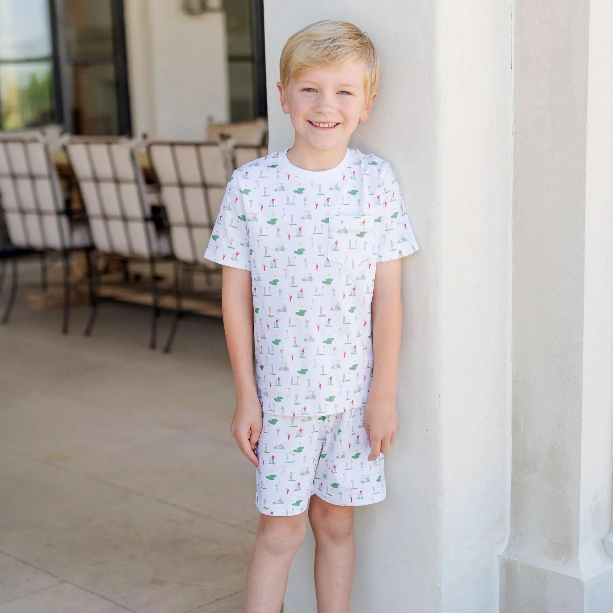 Lila and Hayes Charles Boys' Short Set - Golf Life - Image 3