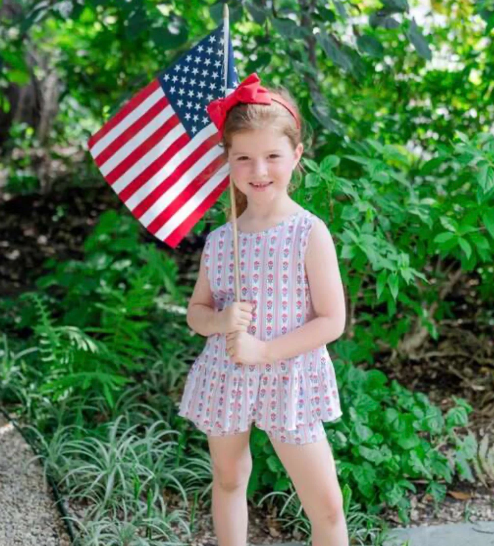 Lila & Hayes Poppy Girls' Short Set - Liberty Floral - Image 3