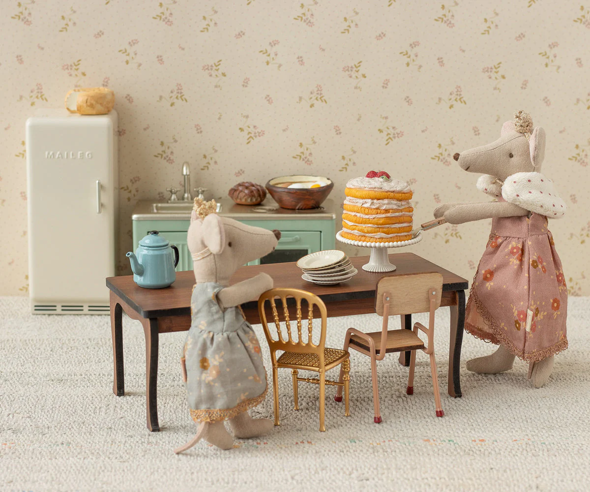 Maileg Long dining table, Mouse - Image 2
