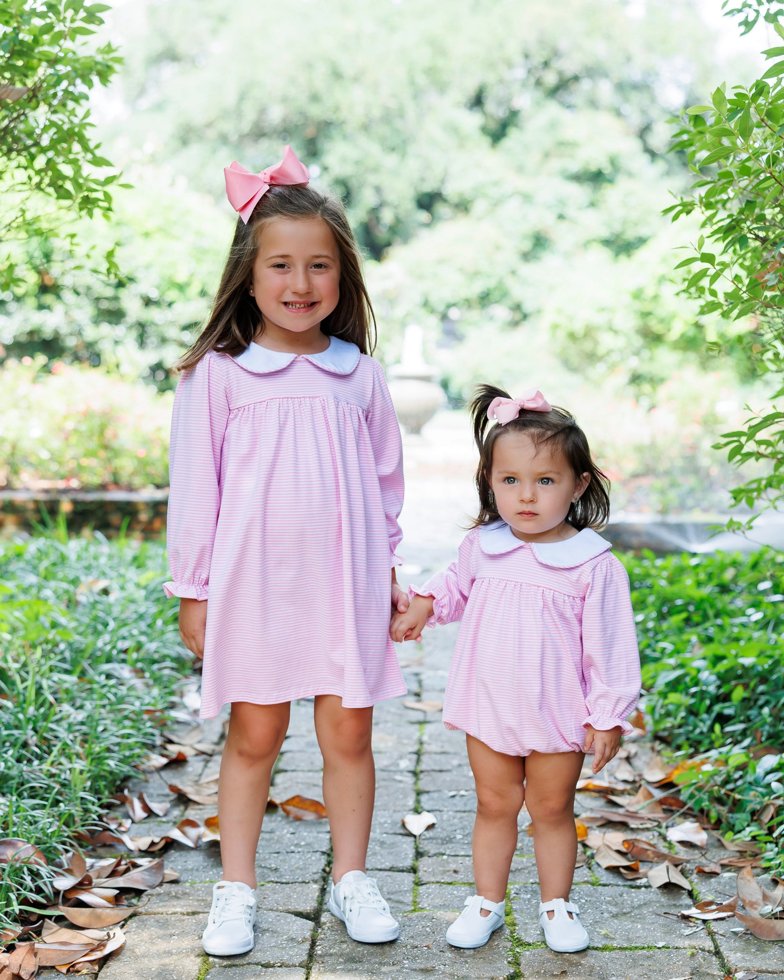 Lottie Dress Pink Long Sleeve Jellybean by Smock Candy - Image 3