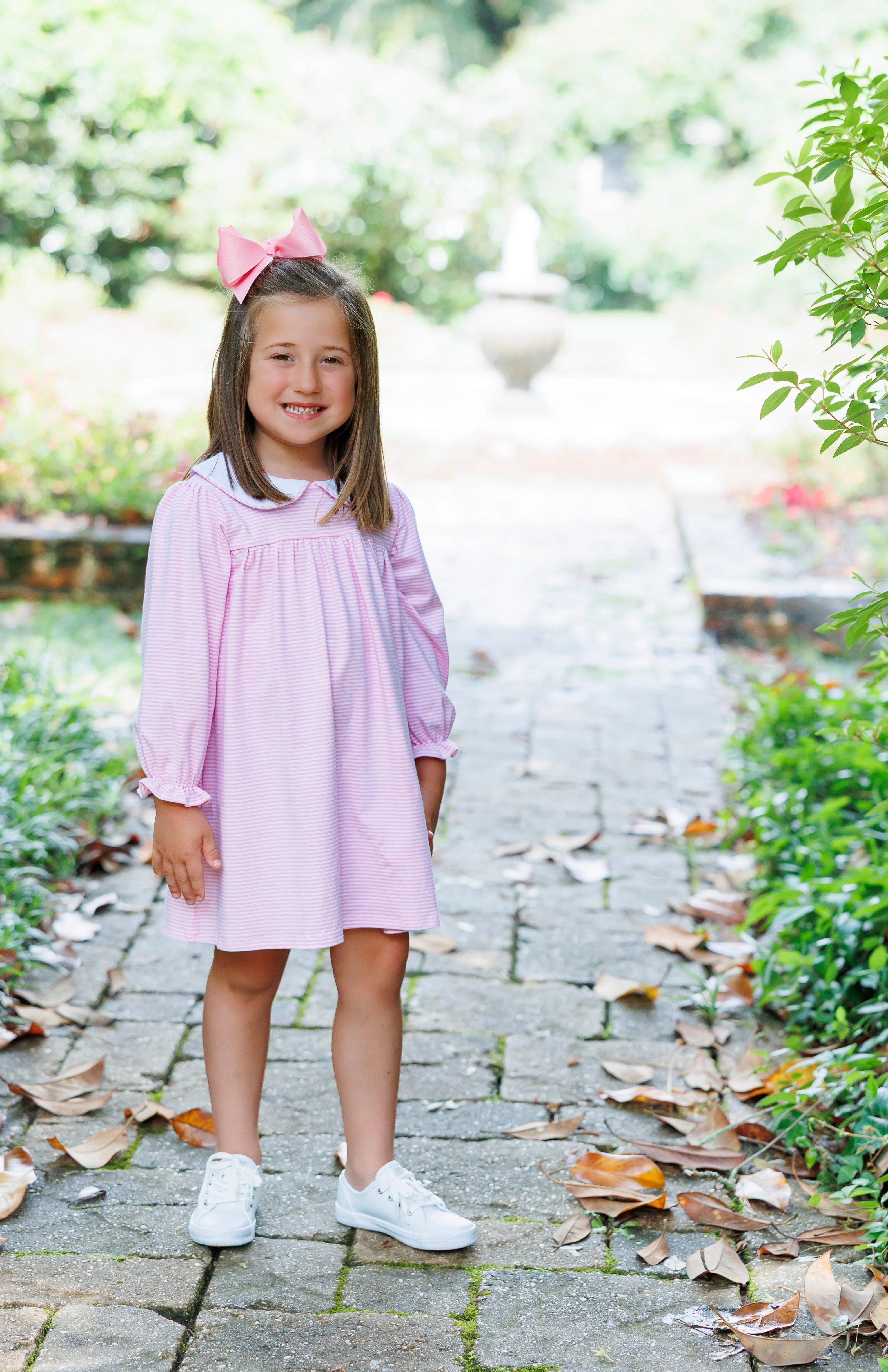 Lottie Dress Pink Long Sleeve Jellybean by Smock Candy - Image 5