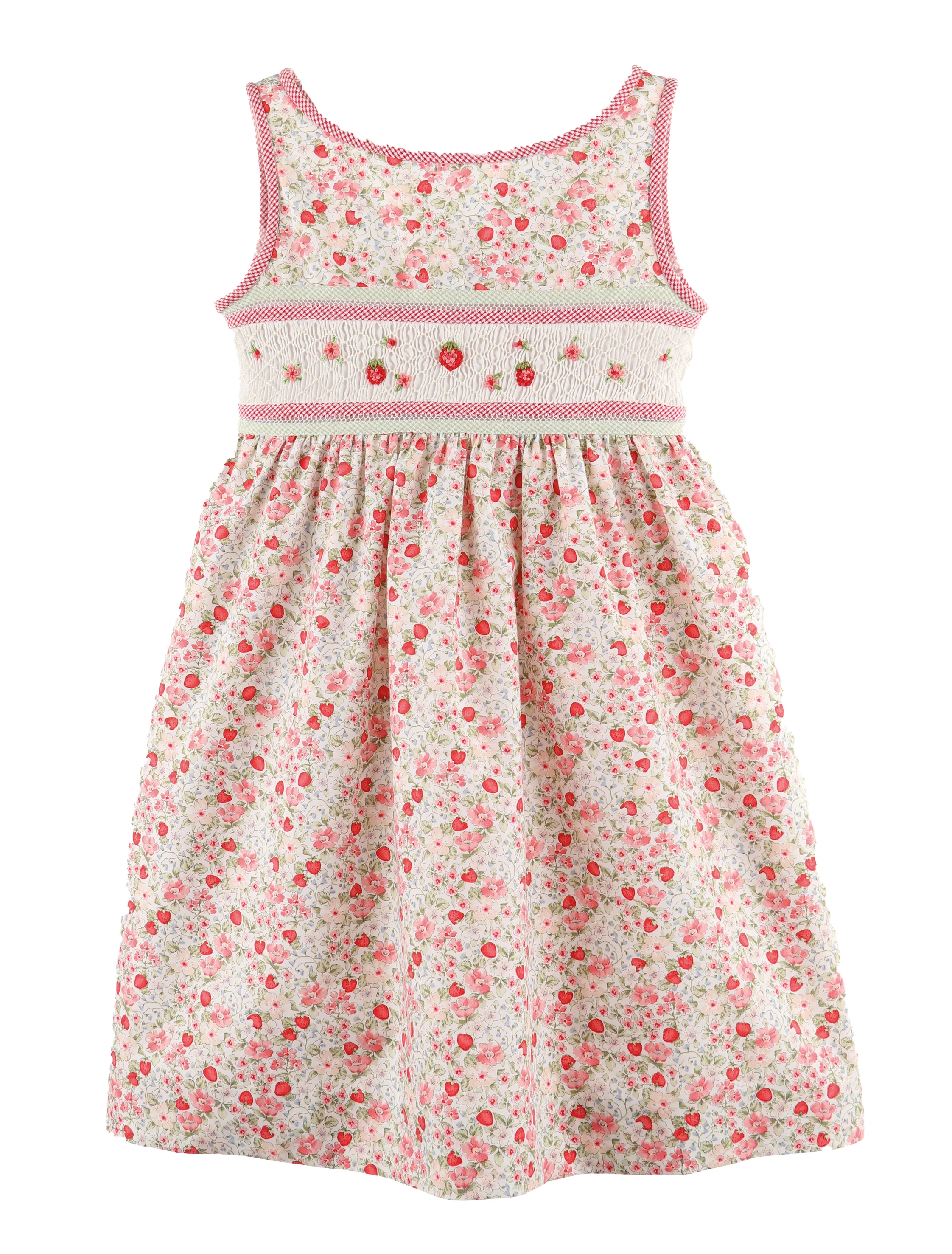 Luli & Me Cherries Bishop Print Dress - Image 2