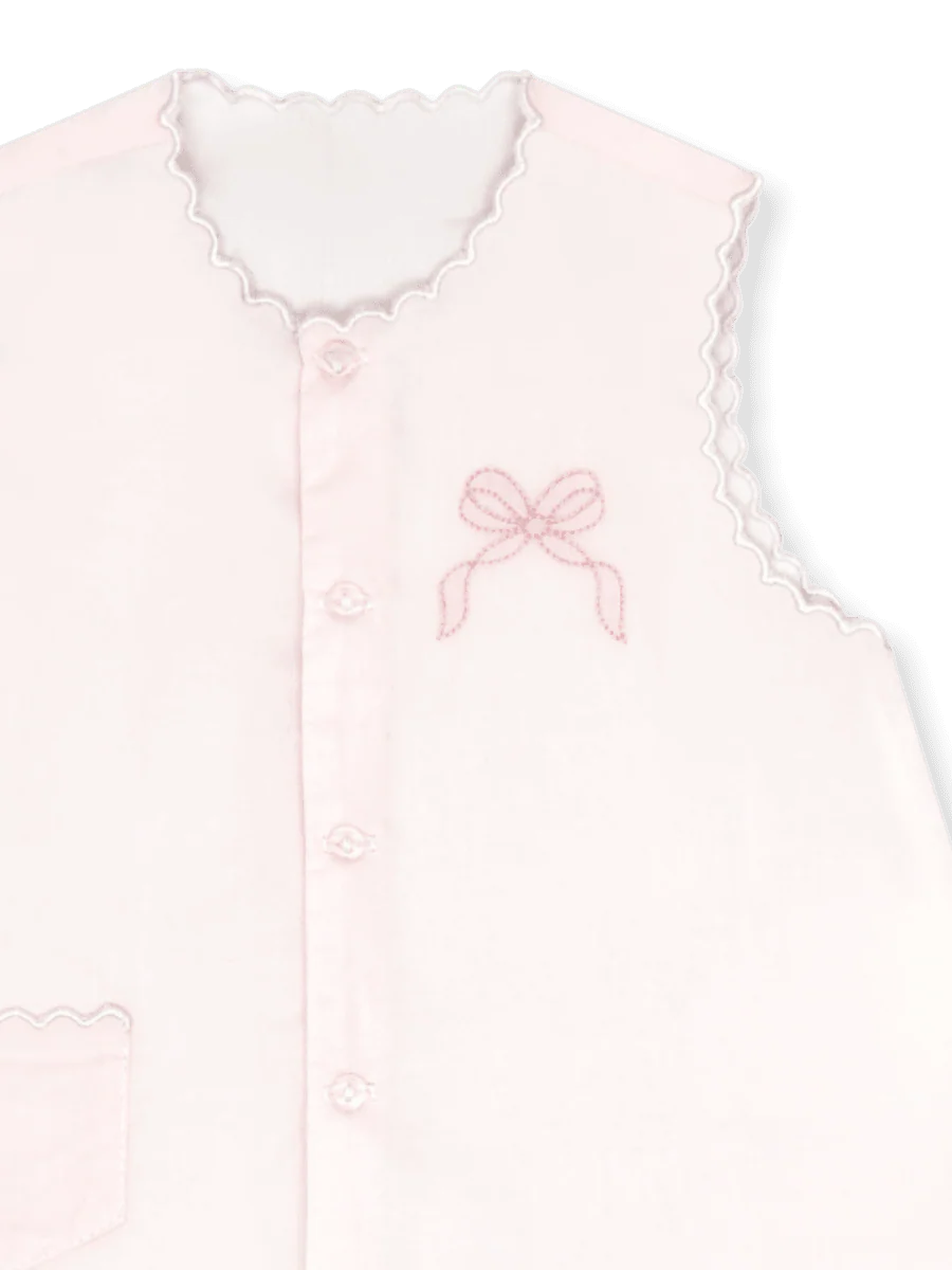 Lullaby Set-Maria Diaper Set Blessing Pink, Bow - Image 3