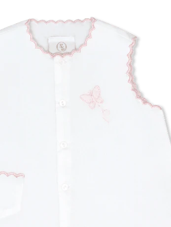 Lullaby Set-Maria Diaper Set Blessings White, Butterfly - Image 3