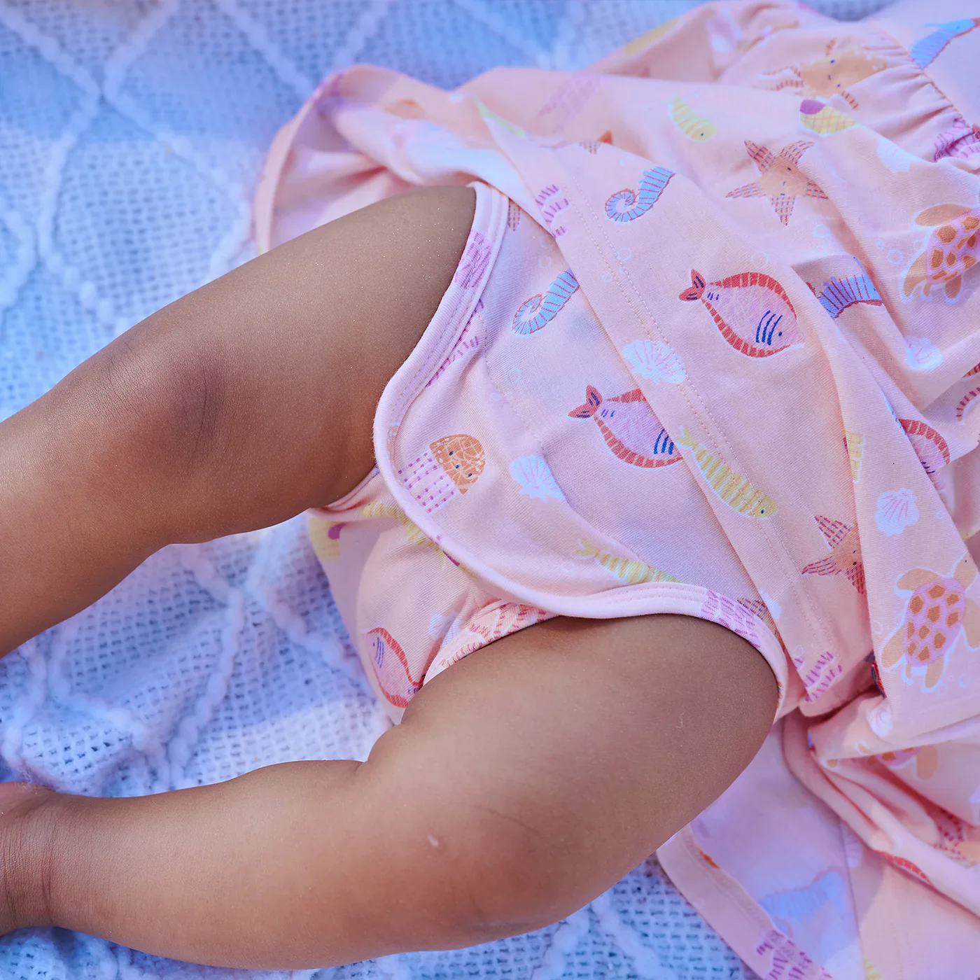 Magnetic Me Deep Chic Pk Modal Magnetic S/S Pocket Baby Dress - Image 3