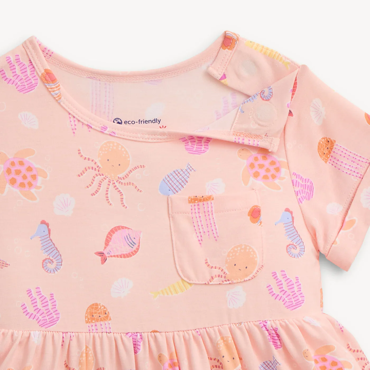 Magnetic Me Deep Chic Pk Modal Magnetic S/S Pocket Girl Dress - Image 2