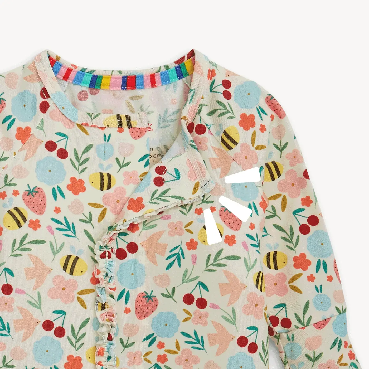 Magnetic Me - Honey Blossom Modal Magnetic Convertible Coverall Ruffle - Image 2