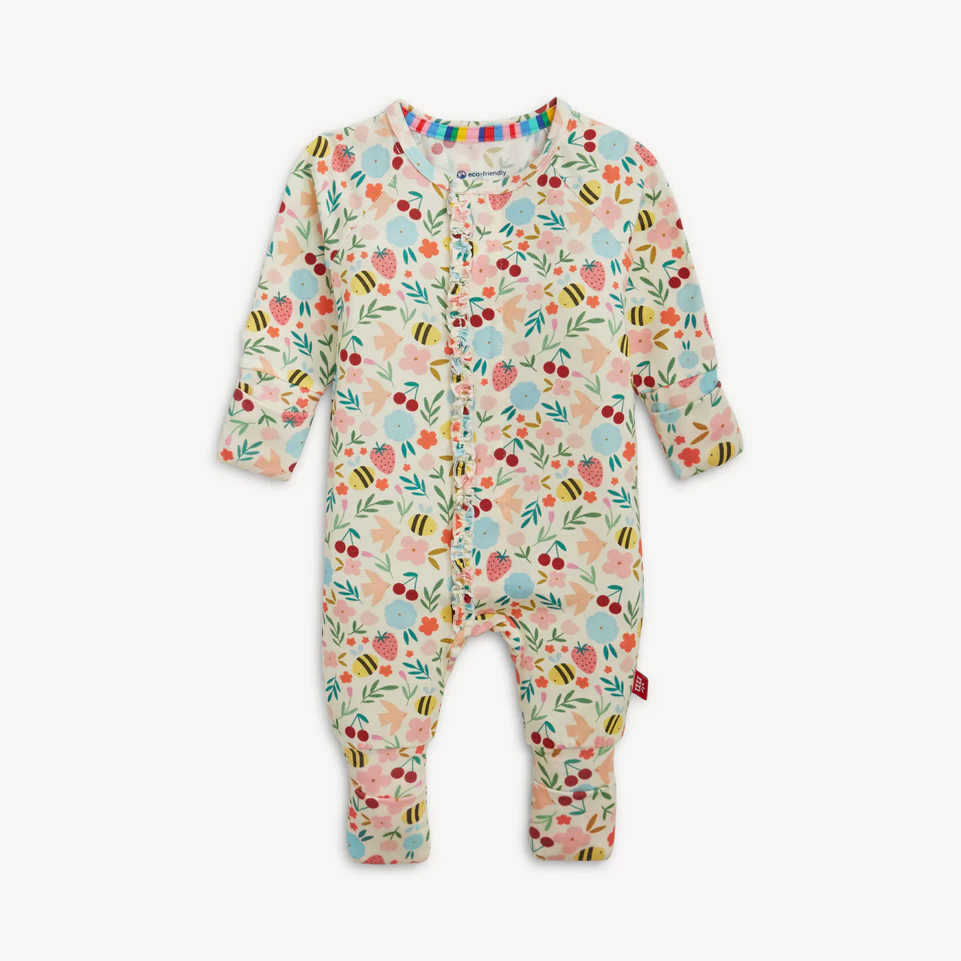 Magnetic Me - Honey Blossom Modal Magnetic Convertible Coverall Ruffle - Image 3