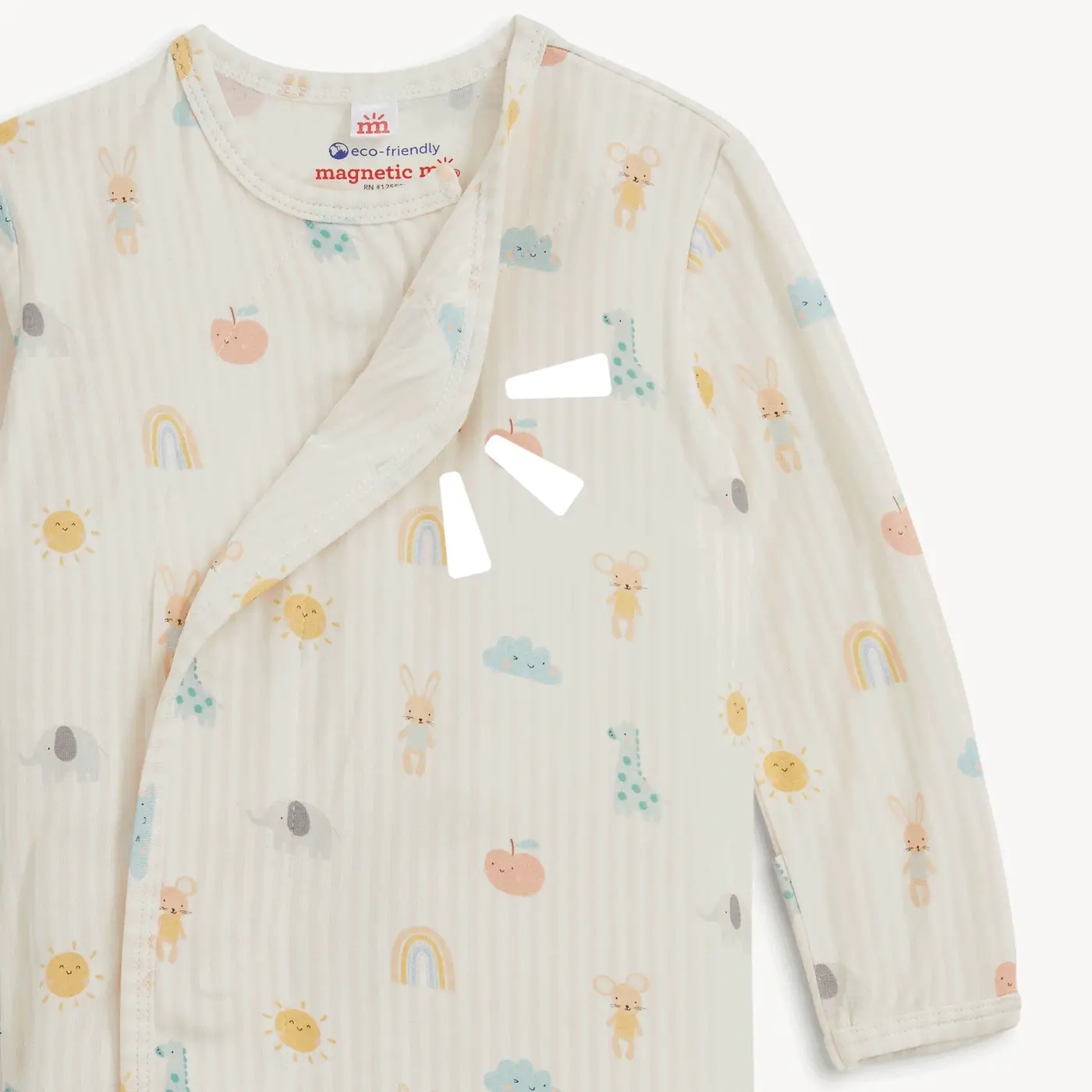 Magnetic Me Lullaby Lullaby Sky Pink Modal Magnetic Kimono Set - Image 2