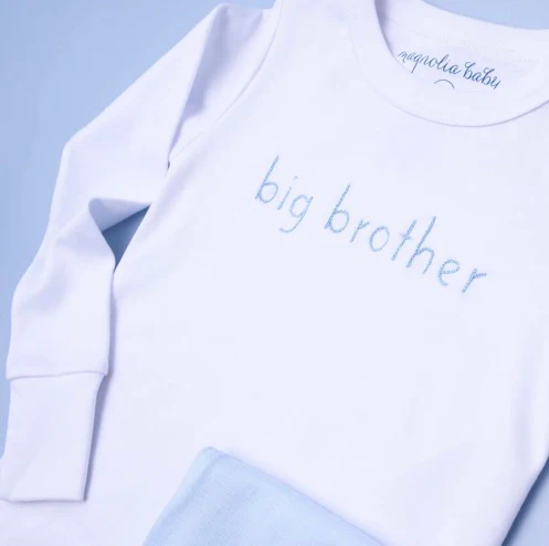 Magnolia Baby Big Brother Embroidered Long Pajamas - Image 2