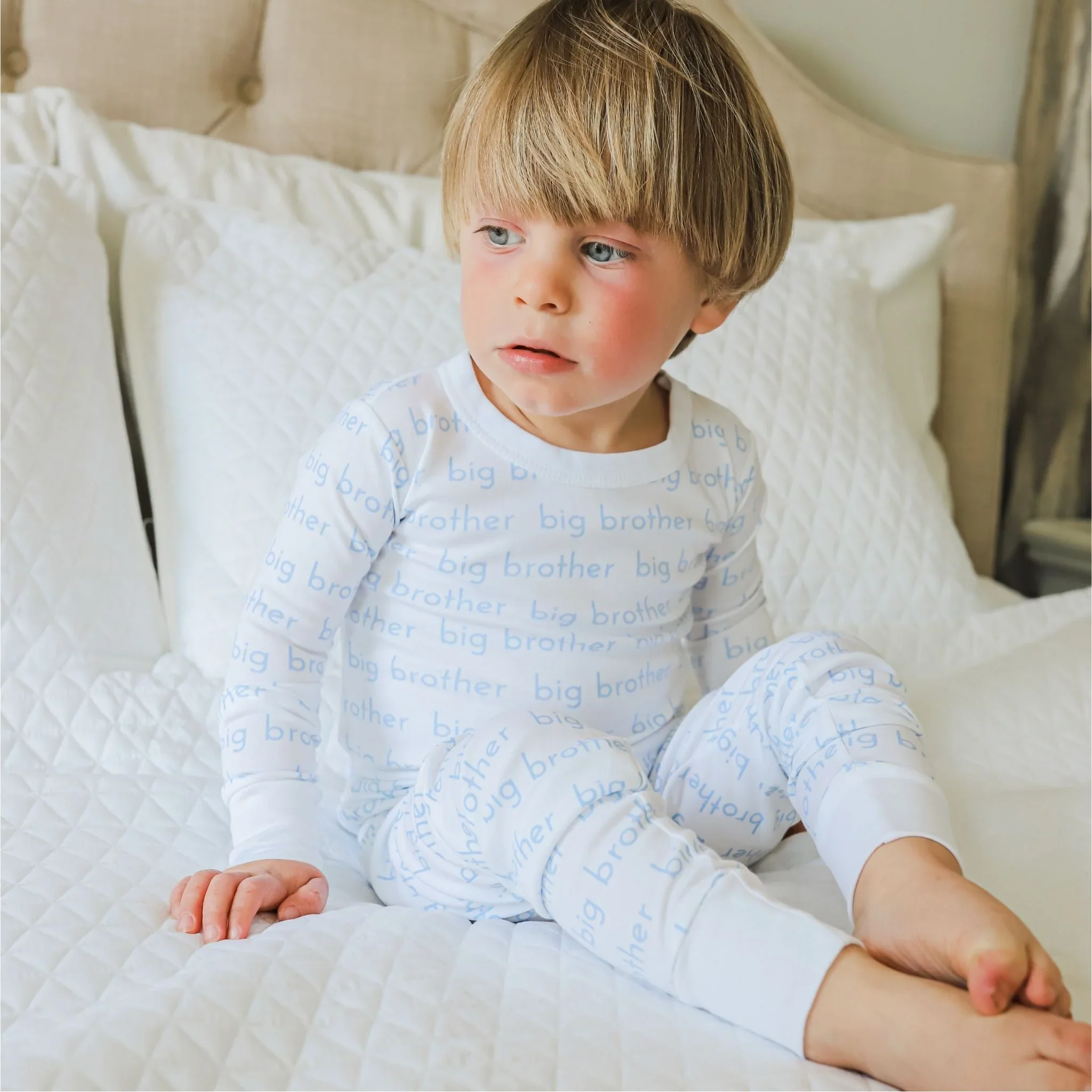 Magnolia Baby Big Brother Print Long Pajamas - Image 3