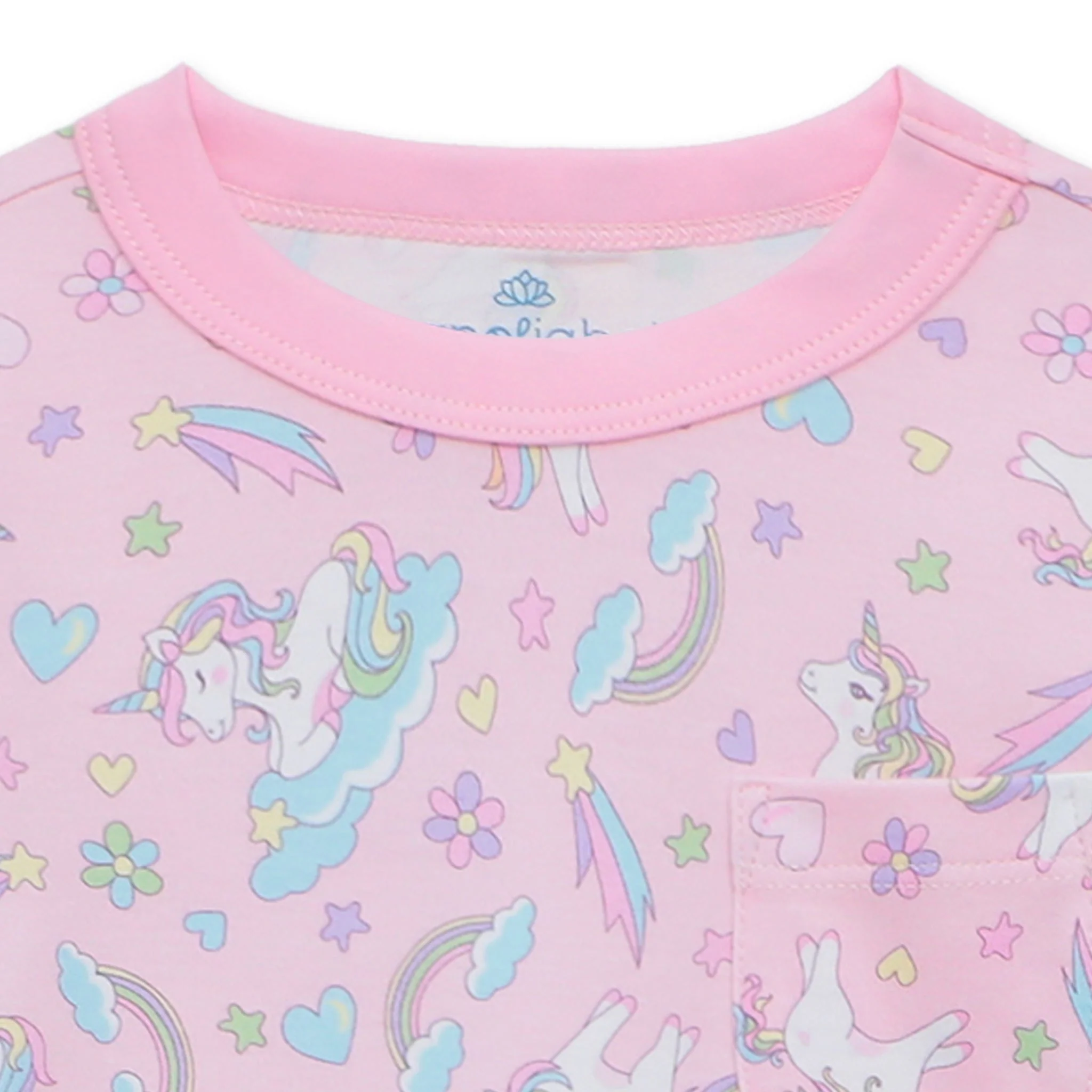 Magnolia Baby Enchanted Unicorns Short Sleeve Play Dress/ Nightgown - Image 3