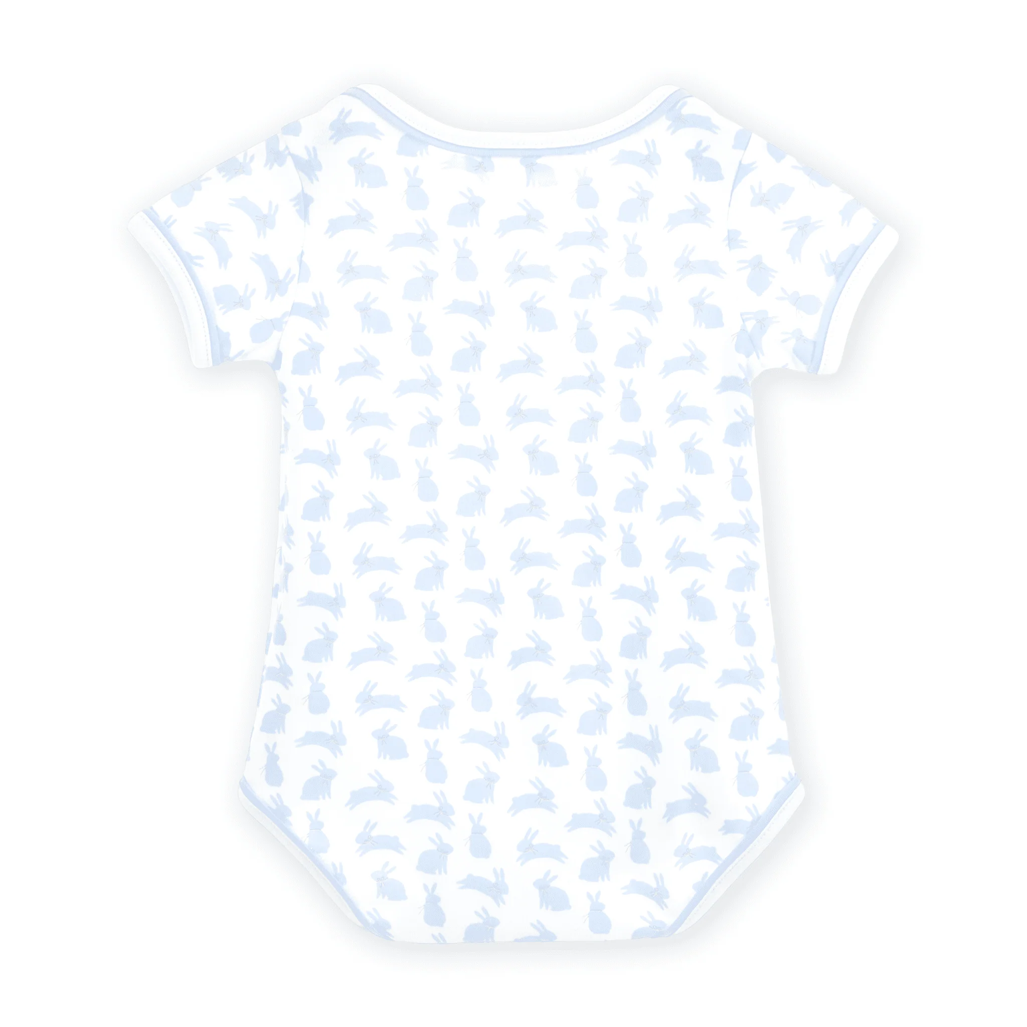 Magnolia Baby Leaping Bunnies Print Bodysuit - Light Blue - Image 2