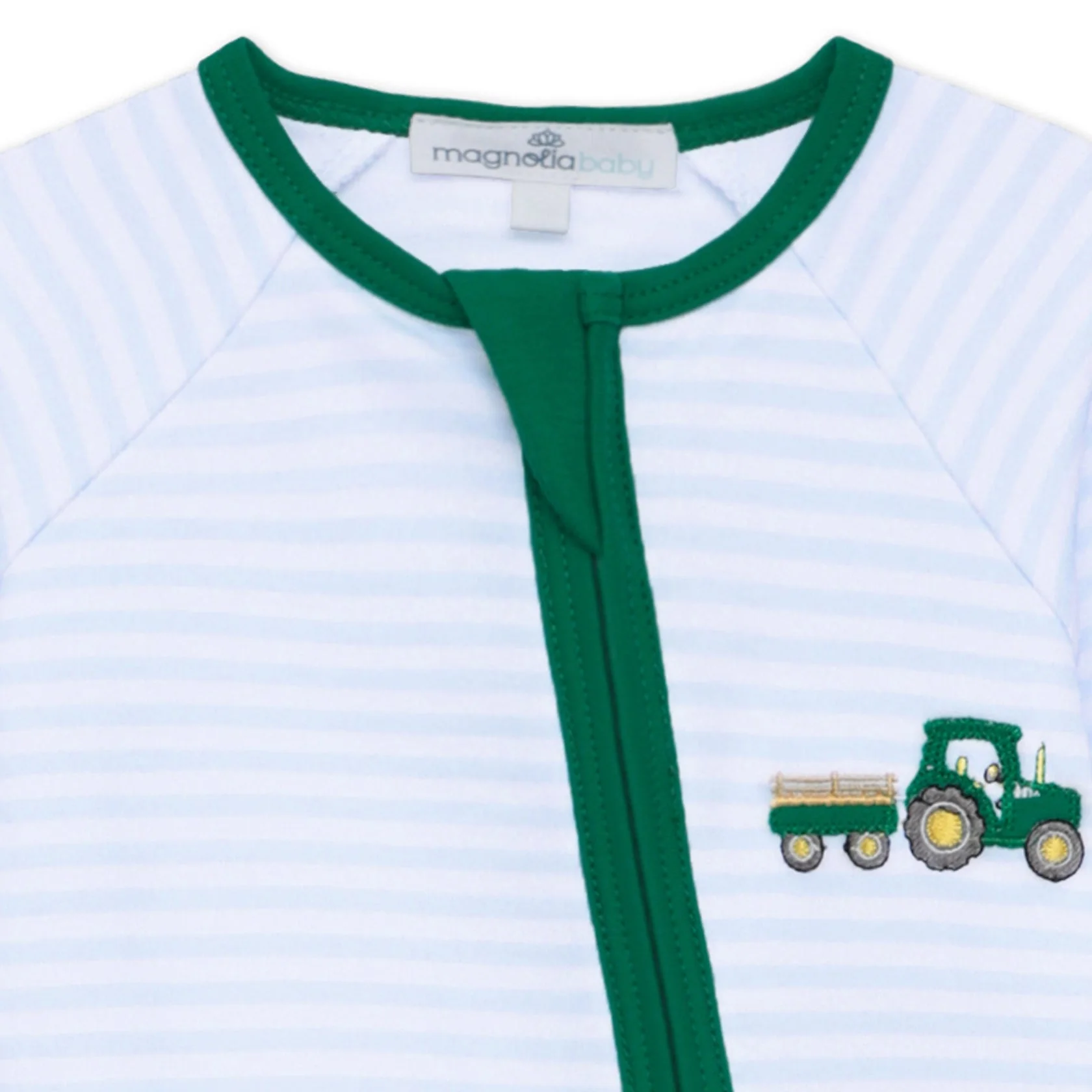 MAGNOLIA BABY Little Farmer Applique Zip Playsuit - Image 3