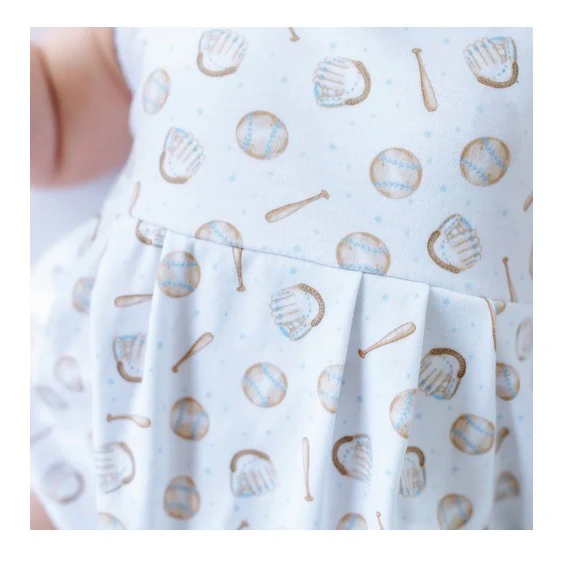 MAGNOLIA BABY Precious Lil' Sluggers Print Bubble - Light Blue - Image 2