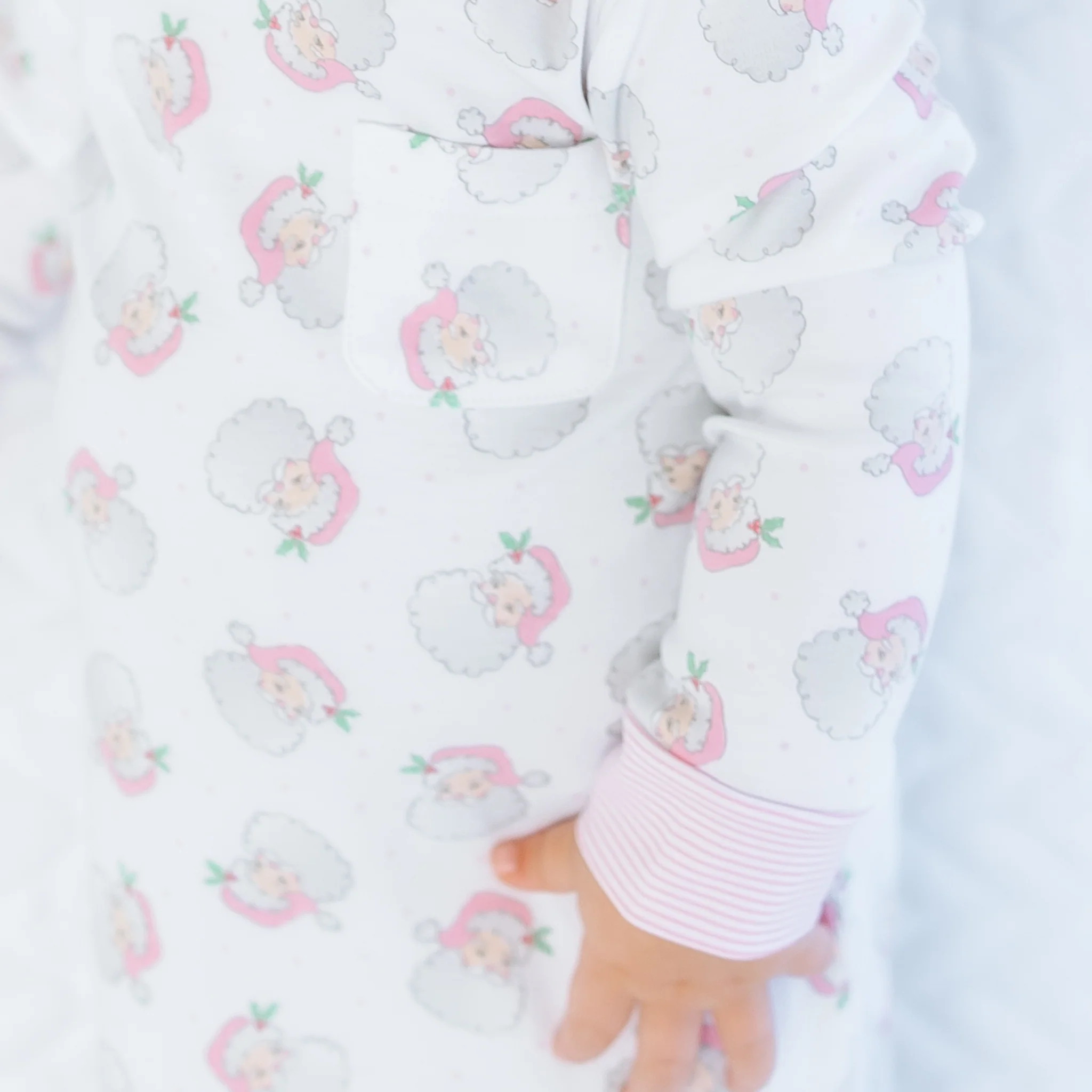 Magnolia Baby Santa Baby Long Sleeve Nightdress - Pink - Image 4