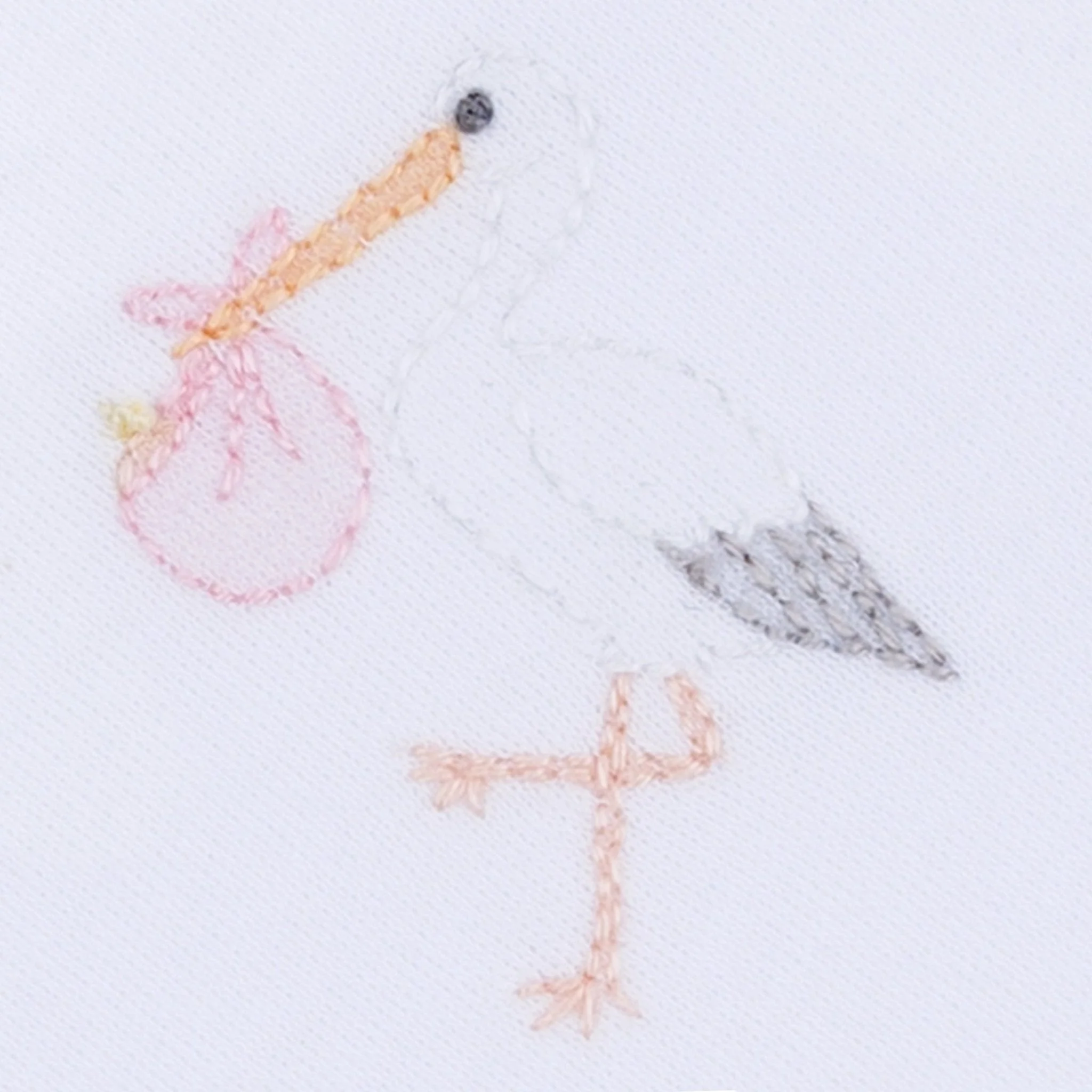 Magnolia Baby Vintage Stork Burp Cloth - Pink - Image 2