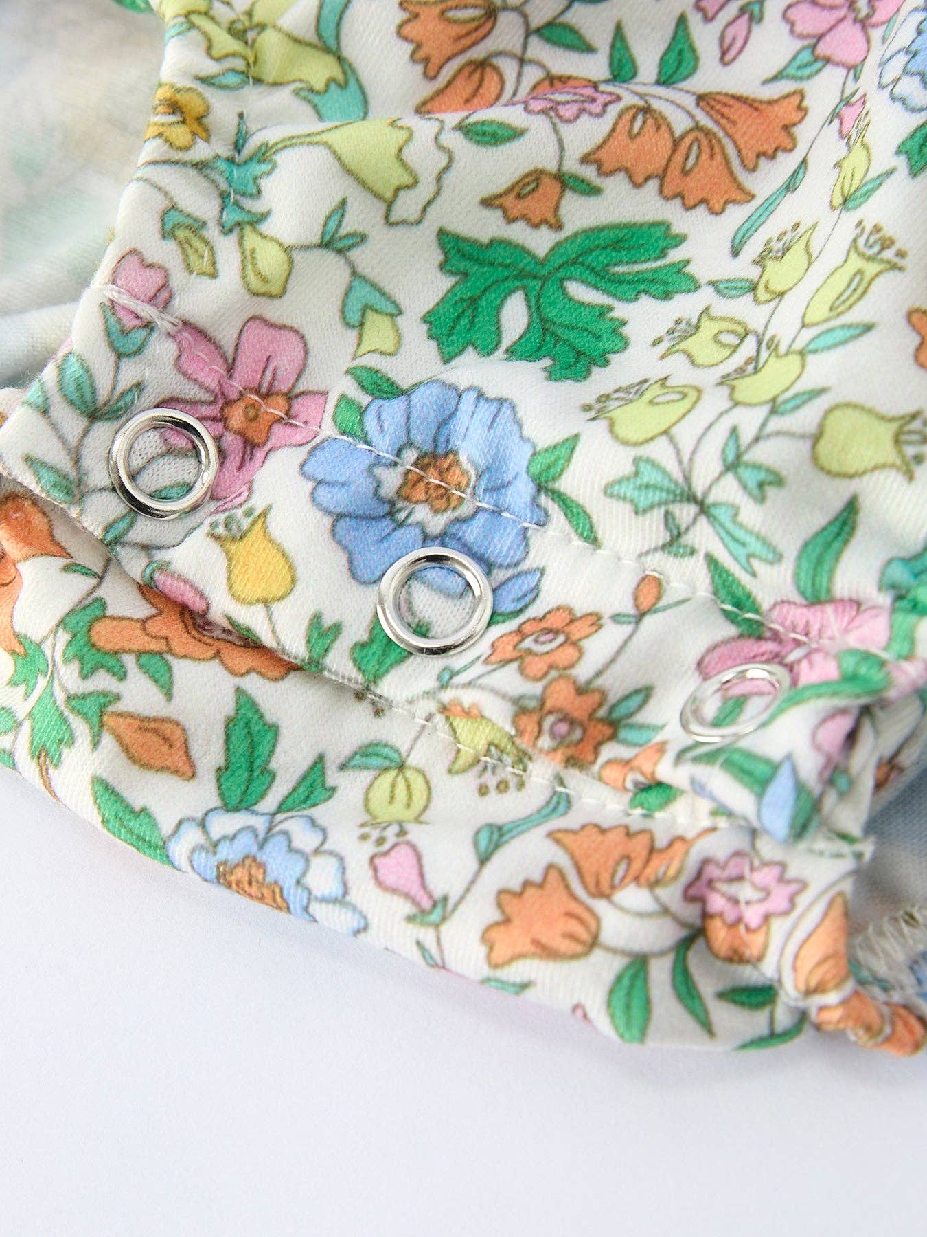 "MAMA'S GILR" Embroidered Smocked Girls' Romper: - Image 4
