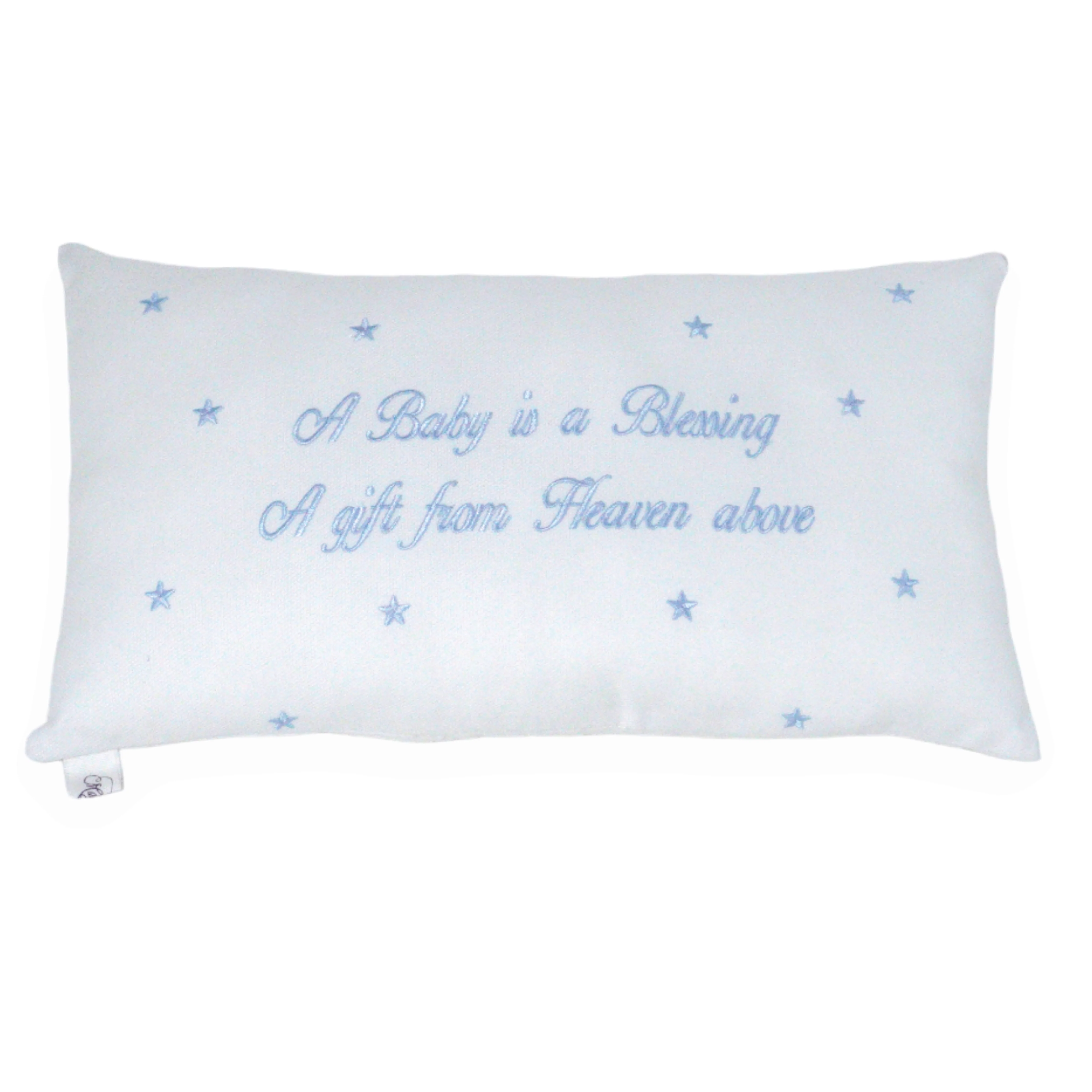Marcela Baby is a Blessing Pillow: Pink - Image 3