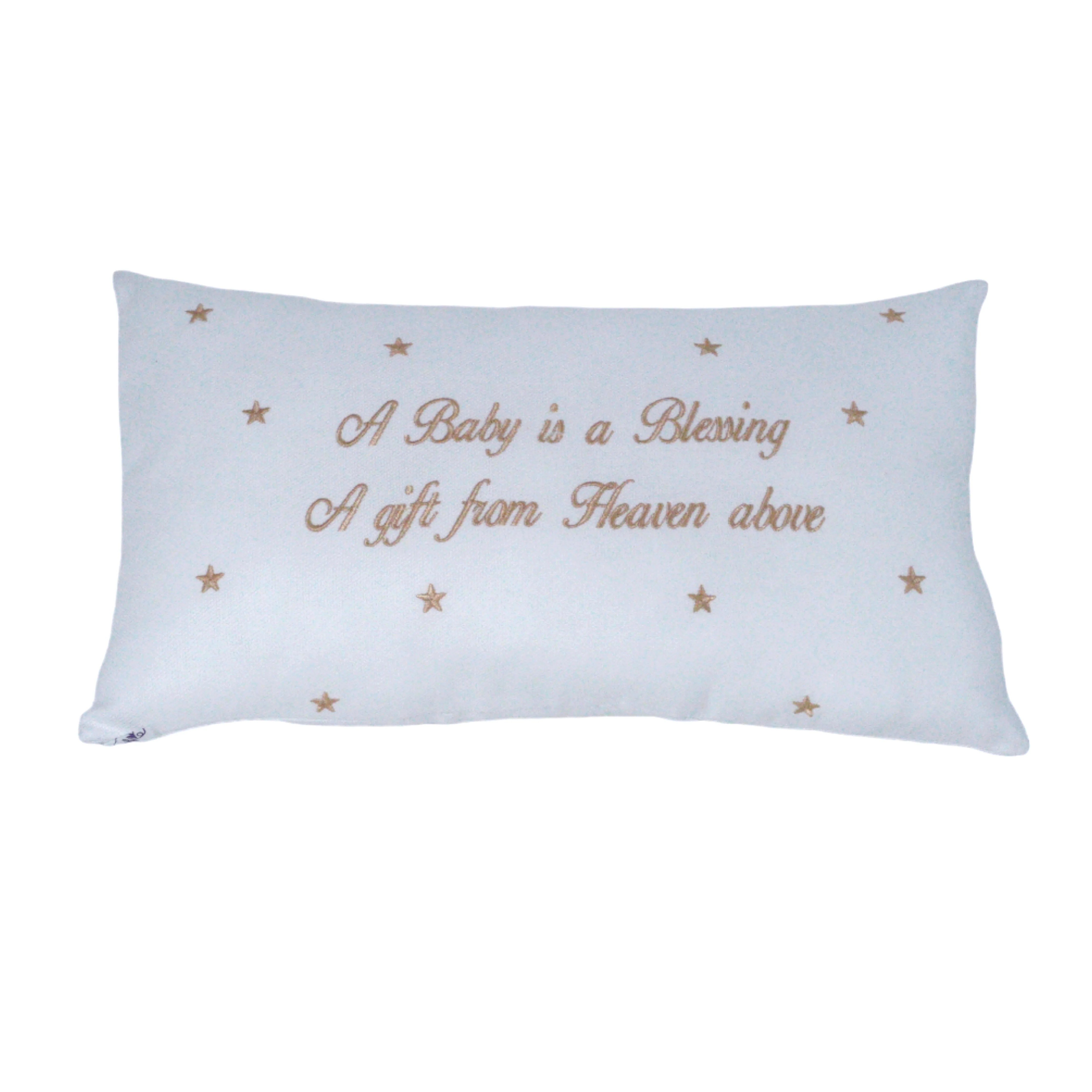 Marcela Baby is a Blessing Pillow: Pink - Image 5