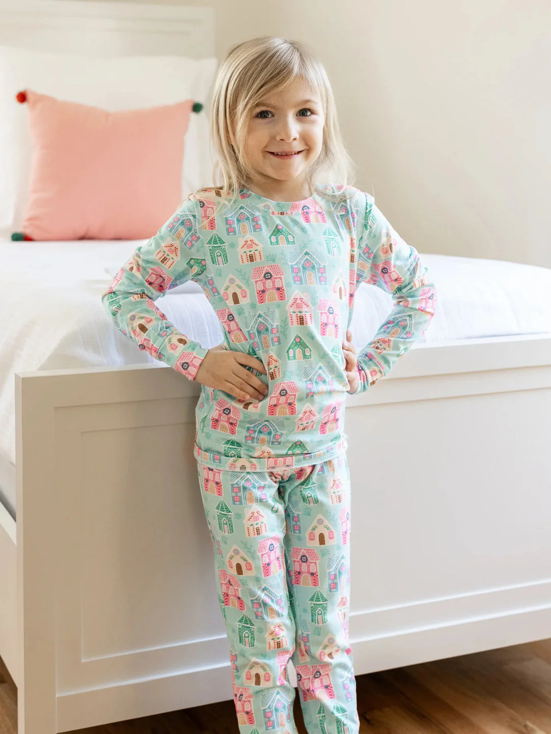 Mary Square Kid's Christmas Pajamas- Home Sweet Home - Image 4