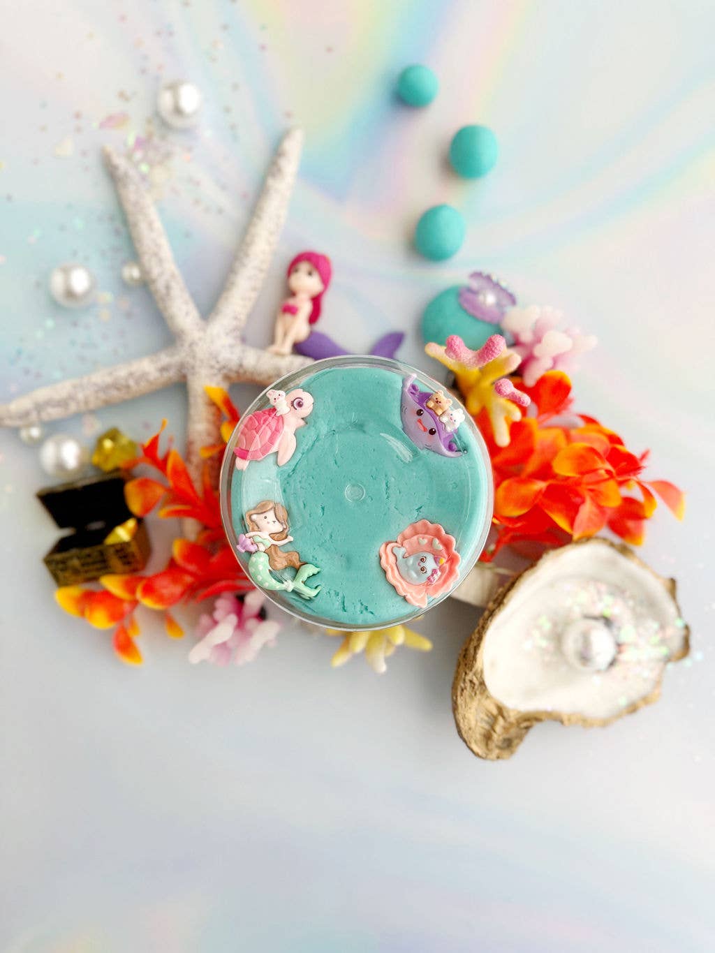 Mermaid (Blue Hawaiian) KidDough Play Kit - Image 4