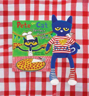 MerryMakers Pete the Cat Pizza Party Plush And Hardcover Book Set - Image 3