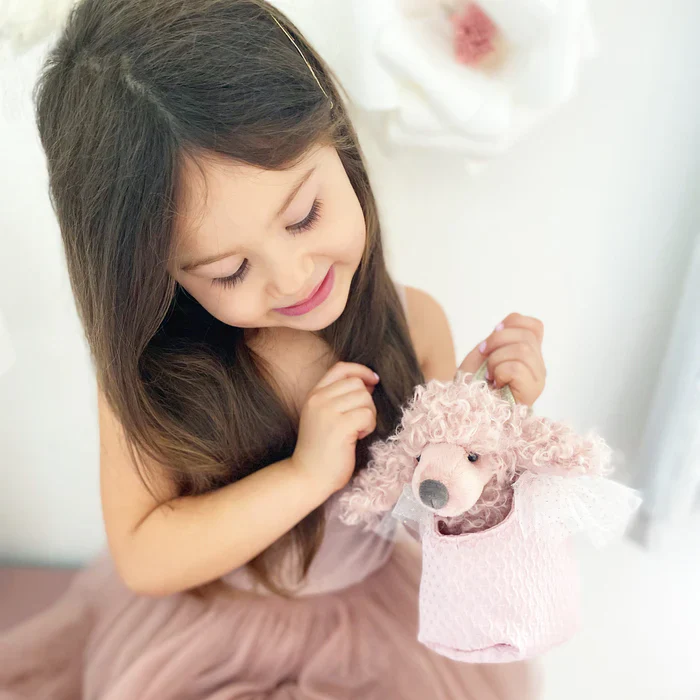 Mon Ami Pink Paris Poodle Plush Toy In Purse - Image 2