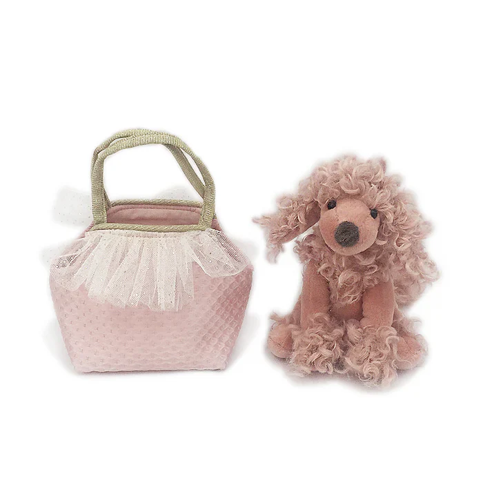 Mon Ami Pink Paris Poodle Plush Toy In Purse - Image 3
