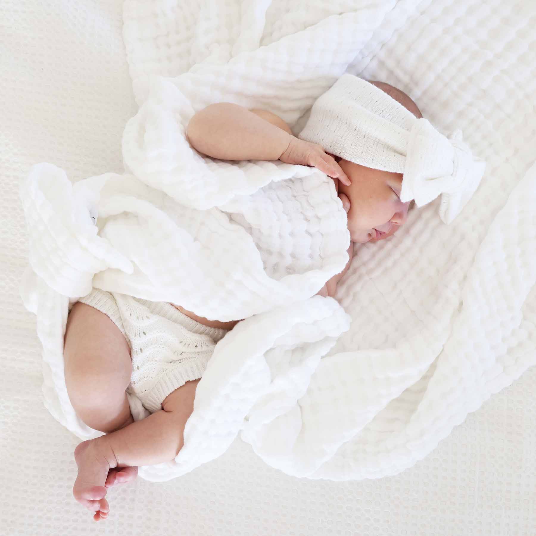 Organic Cotton Gauze Swaddle Blankets: Primrose - Image 7