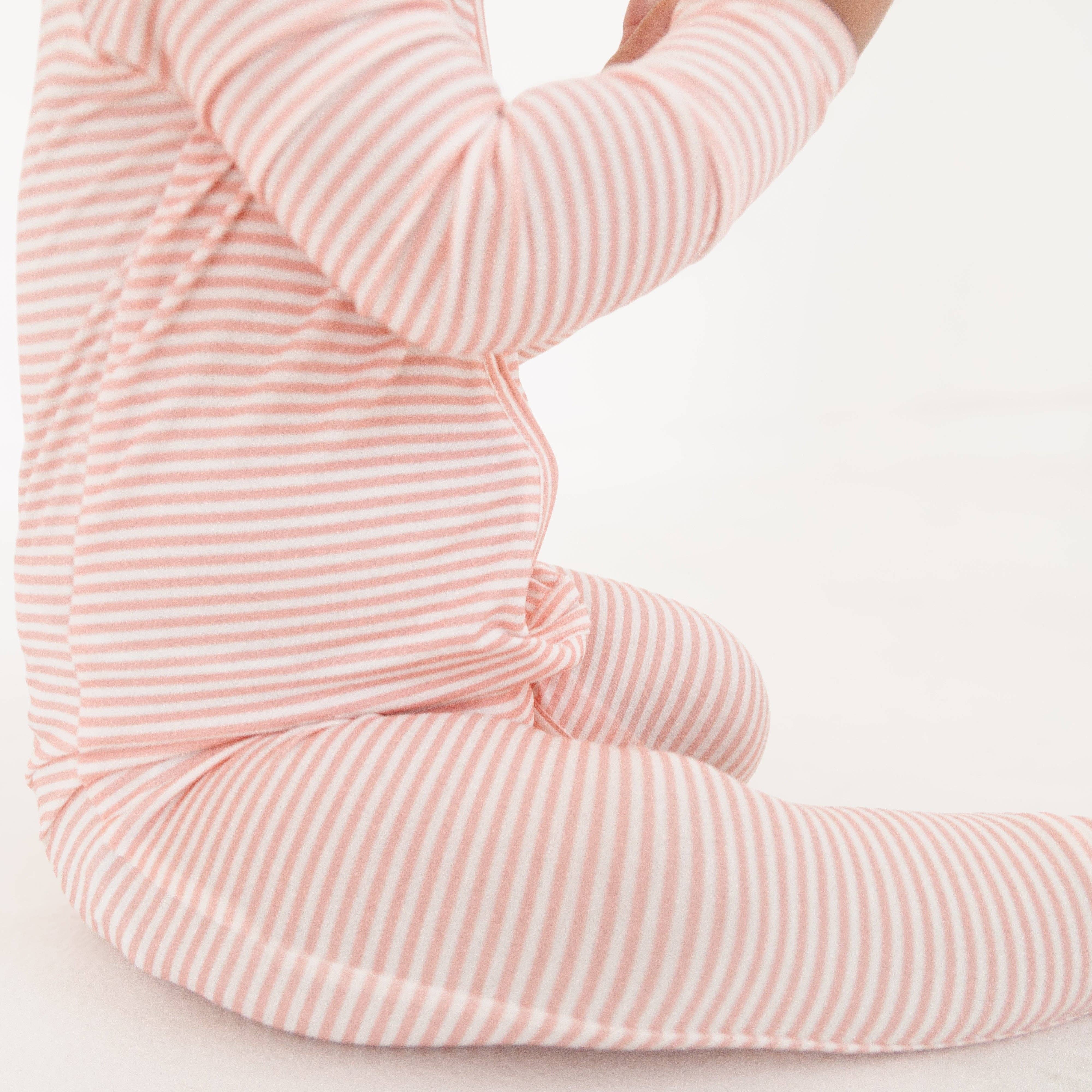 Peony Stripe Bamboo Sleeper: 3-6M - Image 6