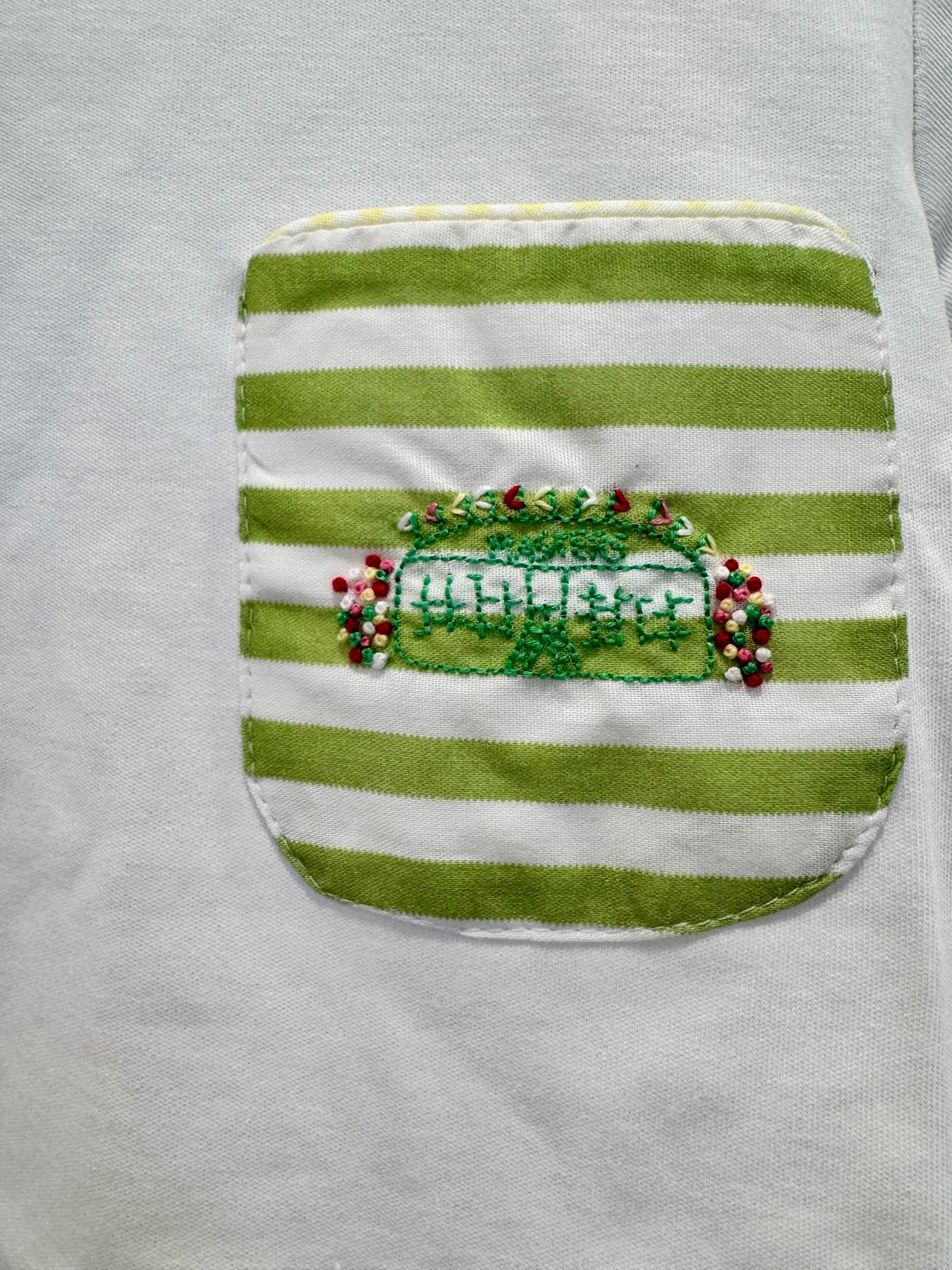 Percy & Tyne Short Sleeve Pocket Tee-Bermuda Stripe with Golf - Image 2