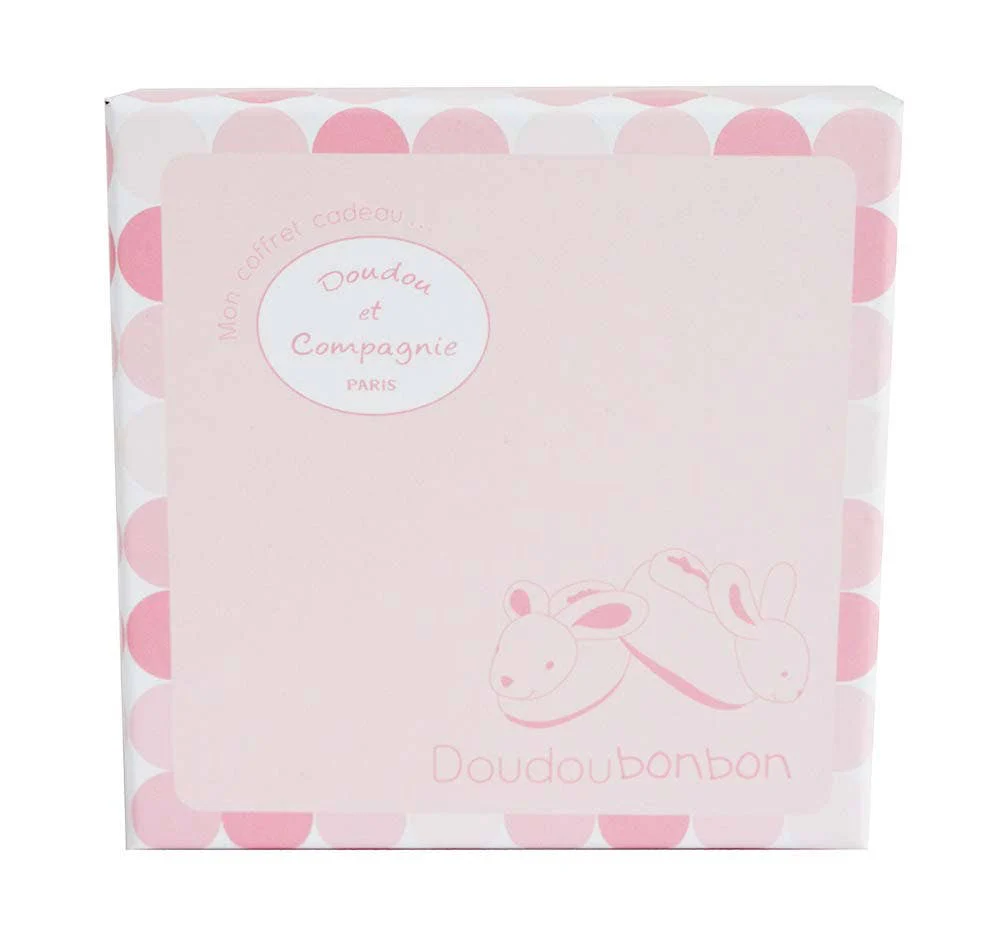 Pink Bunny Booties with Rattle - Image 2