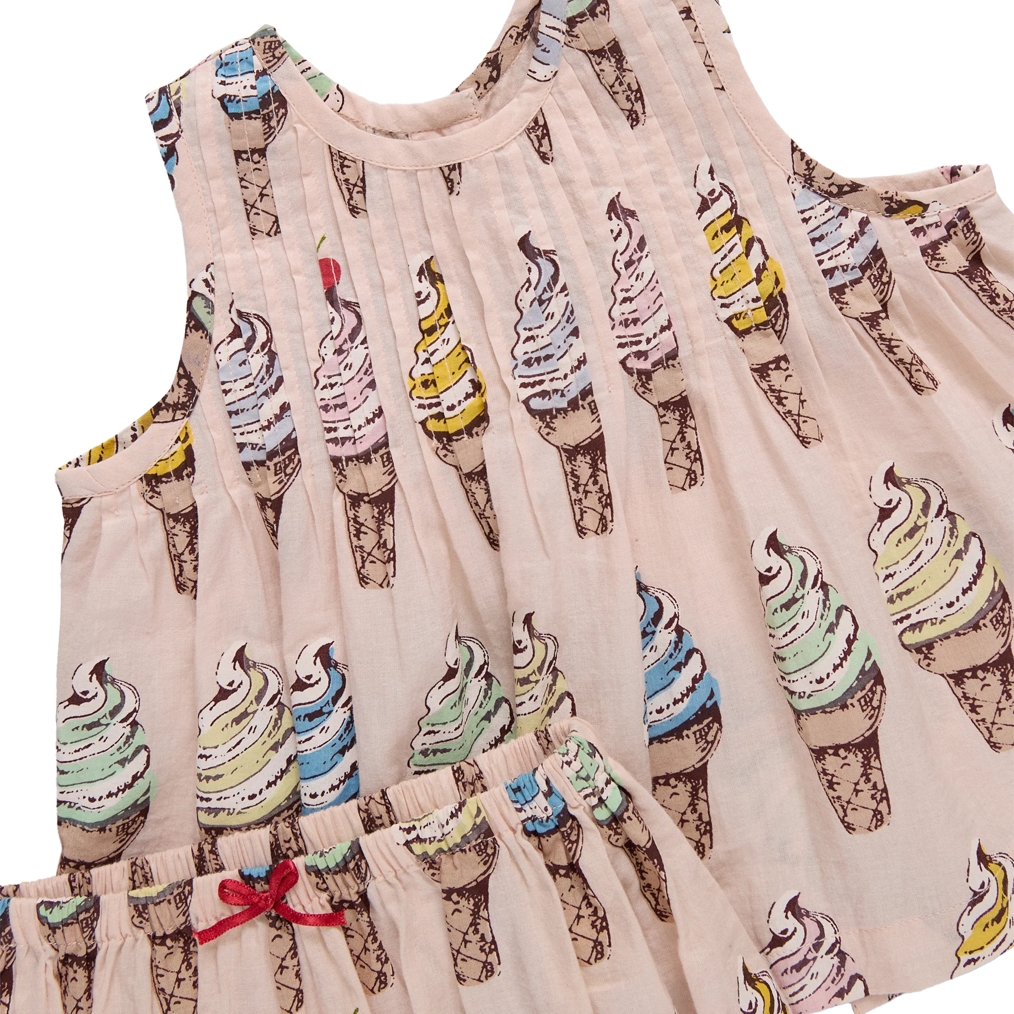 Pink Chicken - Baby Girls Jaipur 2-PC Set - Pink Soft Serve - Image 3