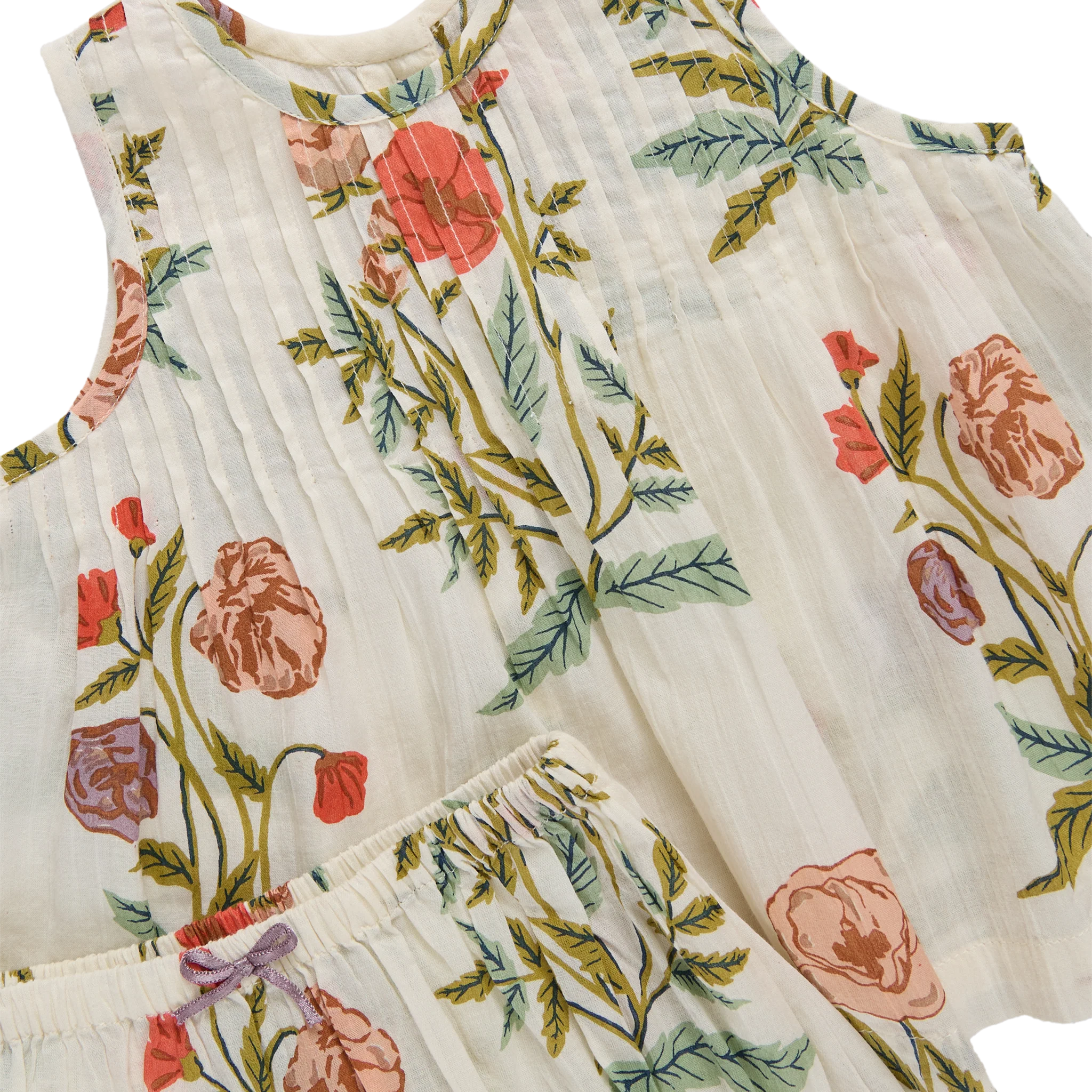 Pink Chicken - Baby Girls Jaipur 2-PC Set - Rosewick Poppy - Image 2