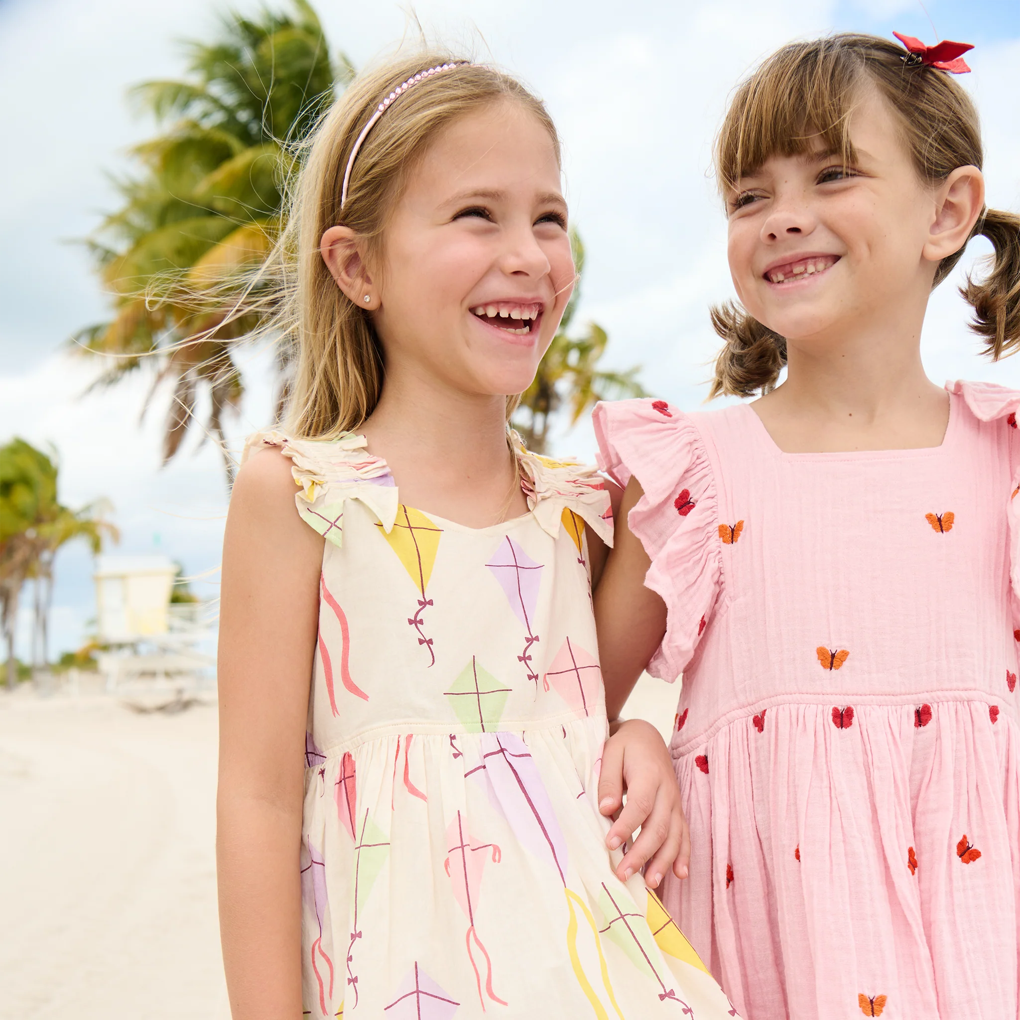 Pink Chicken - Girls Via Dress - Flying Kites - Image 3
