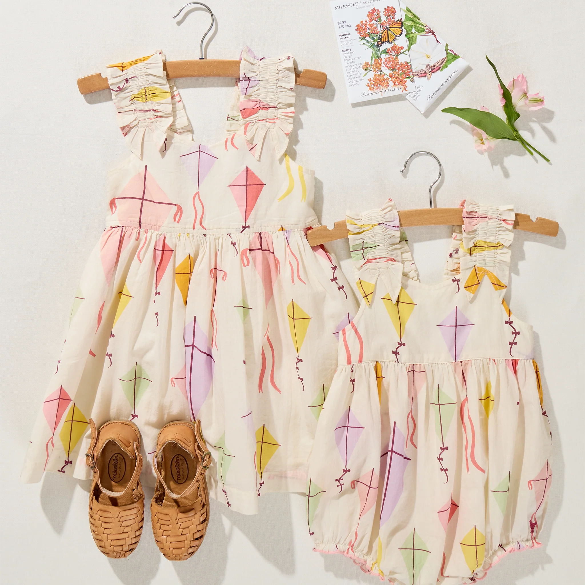 Pink Chicken - Girls Via Dress - Flying Kites - Image 6