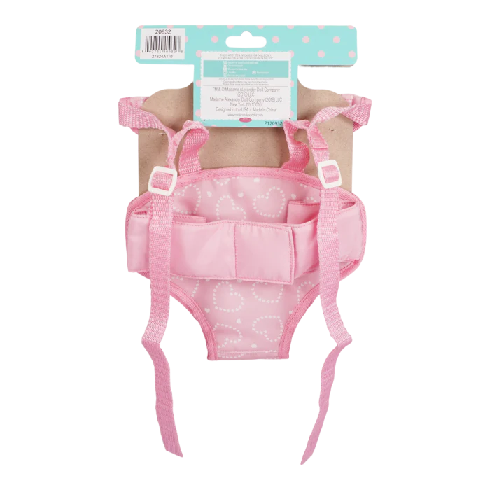 Pink Hearts Fabric Carrier - Image 4