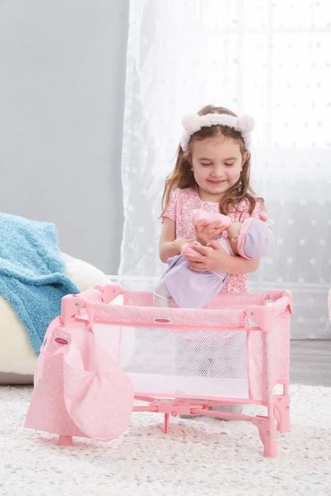 Pink Hearts Pack and Play - Image 7