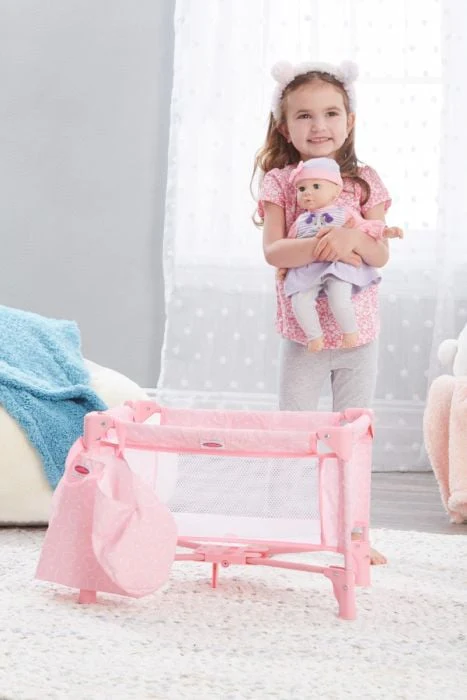 Pink Hearts Pack and Play - Image 8