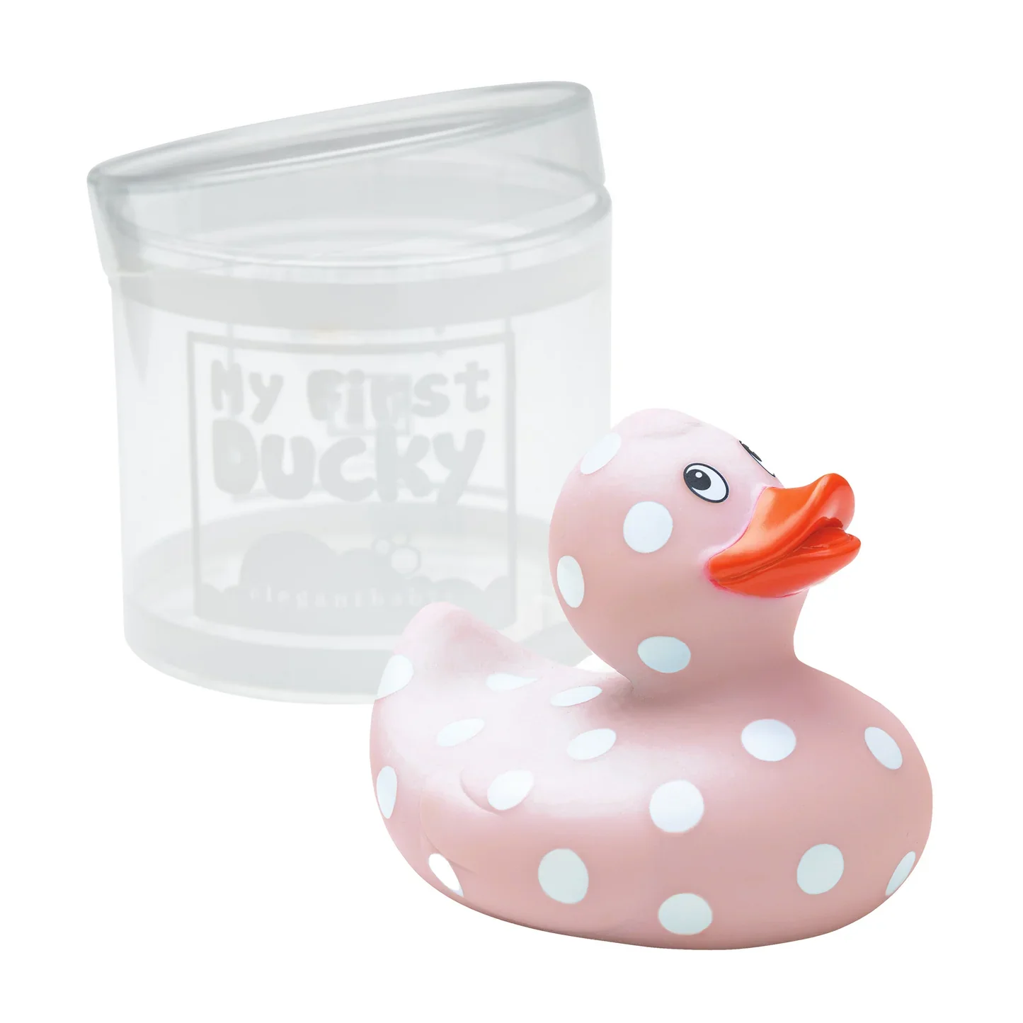 PINK POLKA DOT RUBBER DUCKIE - Image 2