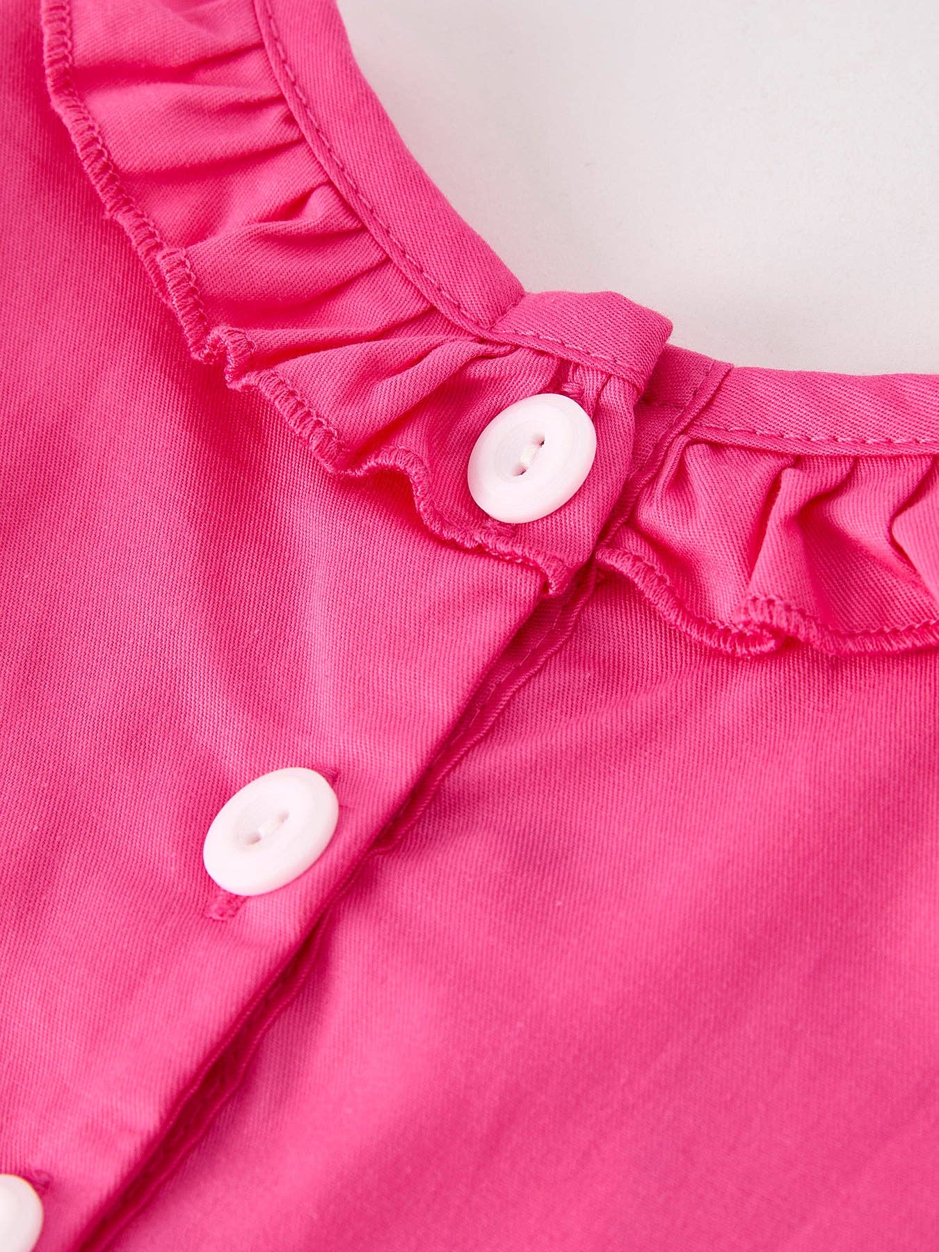 Rylee Faith Pink Smocked Church Christ Bishop Christening Bow Baby Girl Romper - Image 4