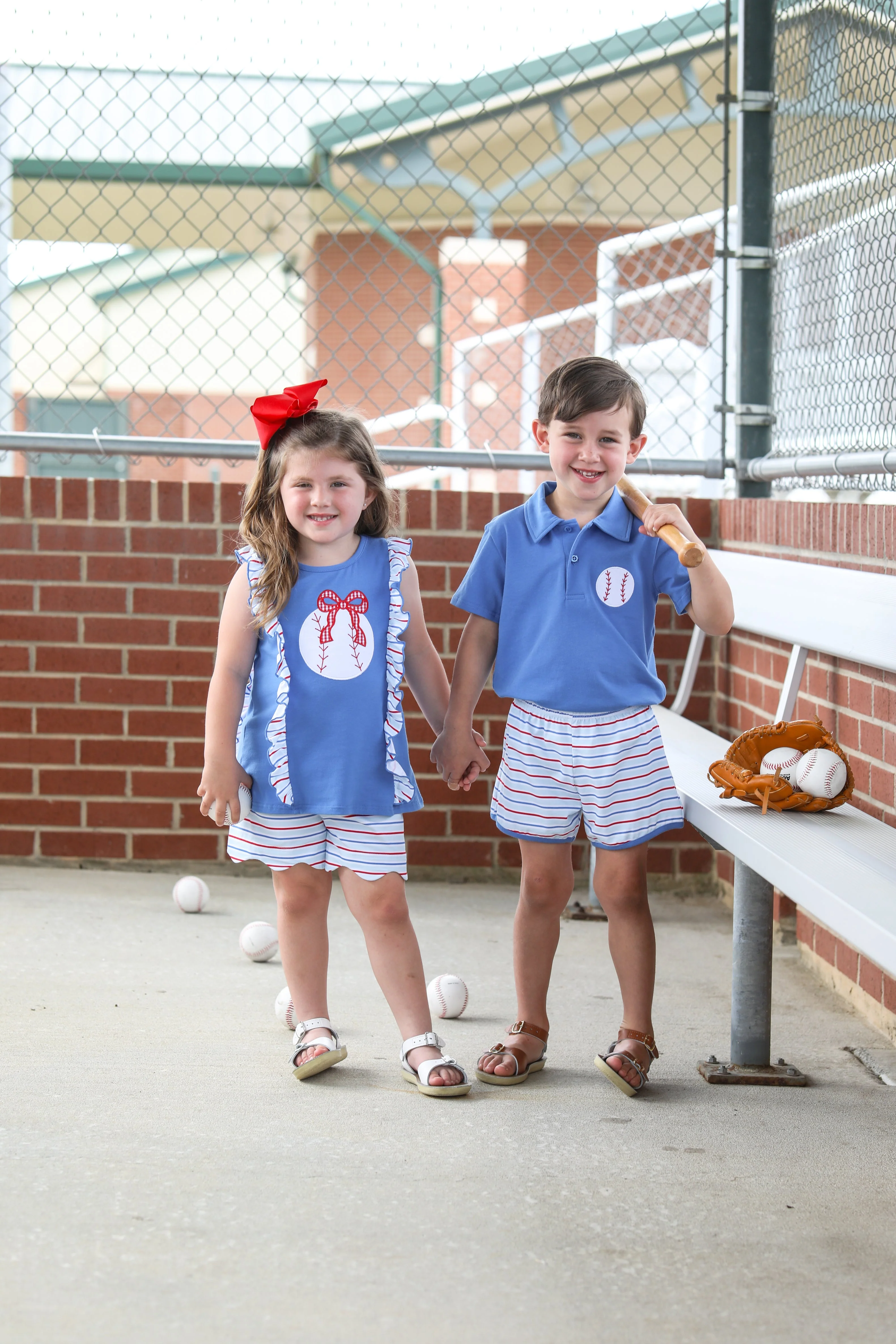 Trotter Street Kids Play Ball Polo Short Set - Image 3