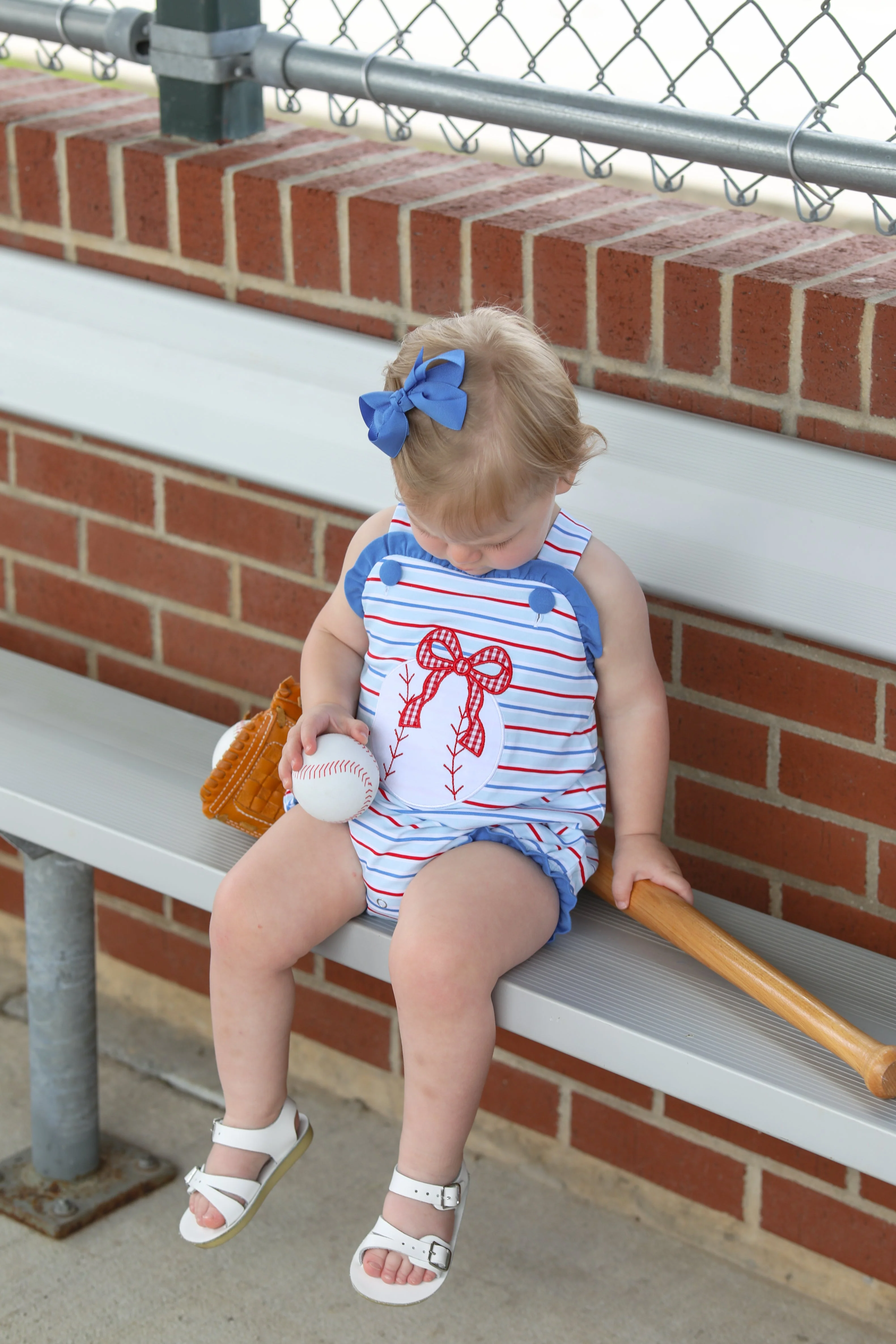 Trotter Street Kids Play Ball Ruffle Sunsuit - Image 3