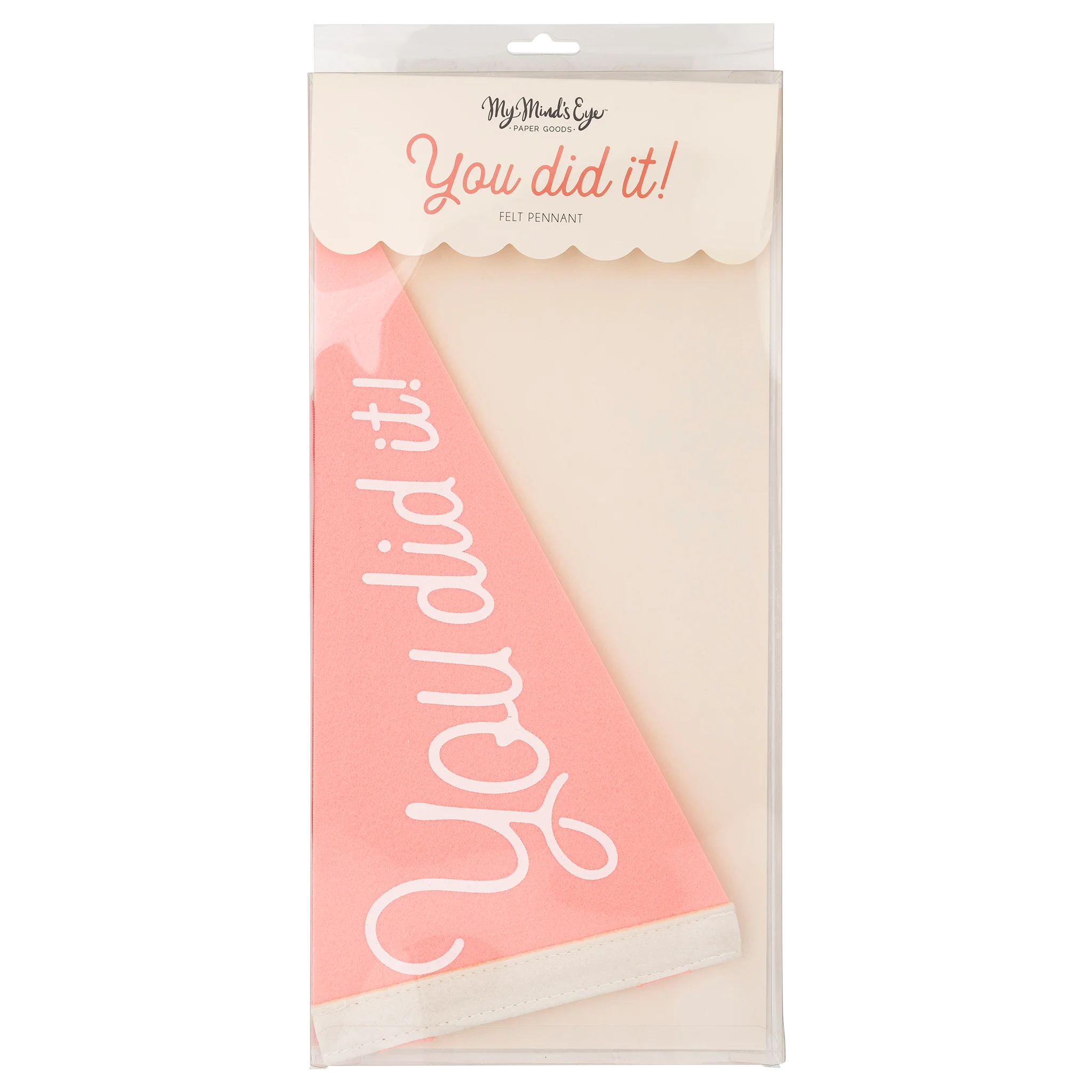 PLHB148 - Pink You Did It Felt Pennant Banner - Image 4