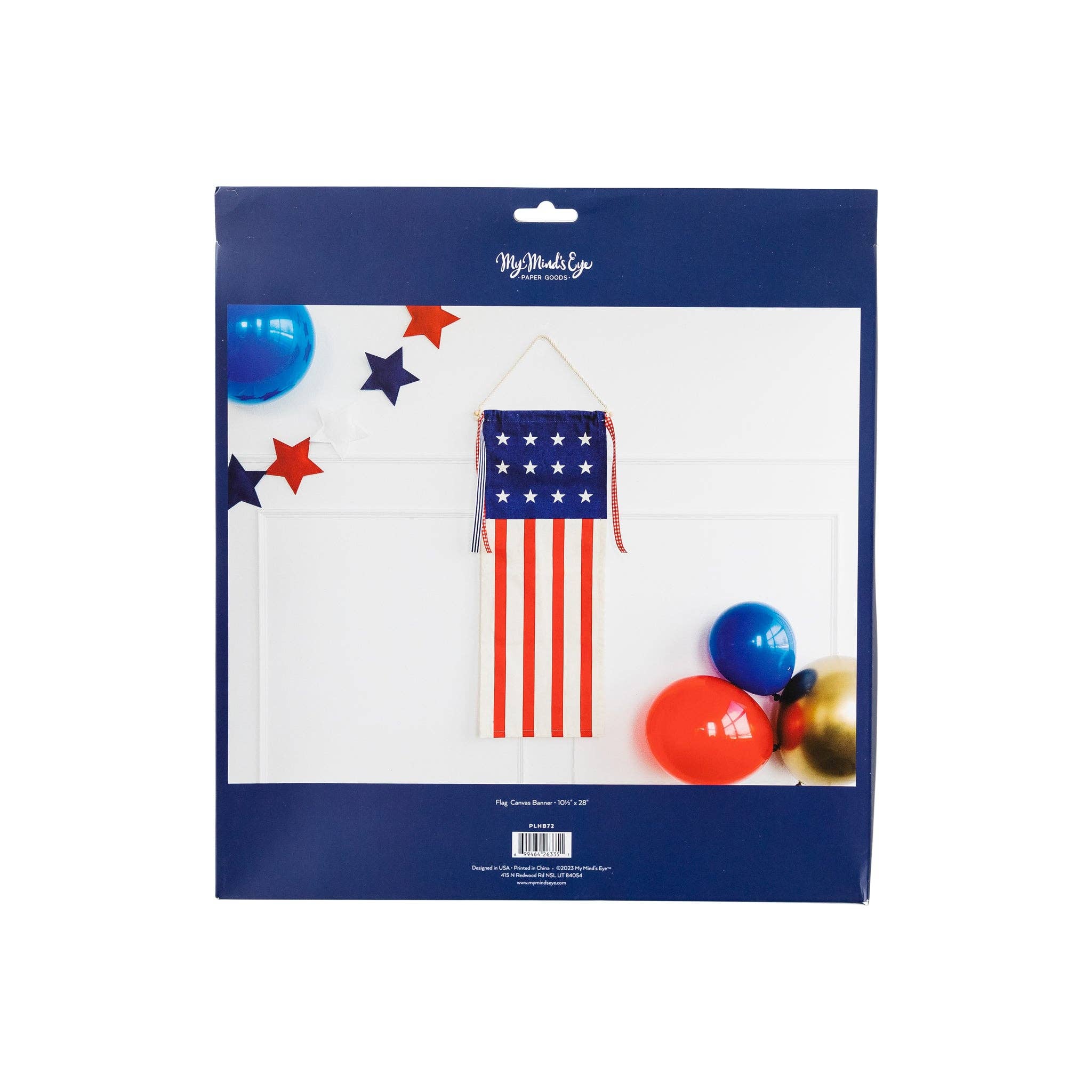 PLHB72 -  USA Flag Canvas Hanging Banner - Image 4