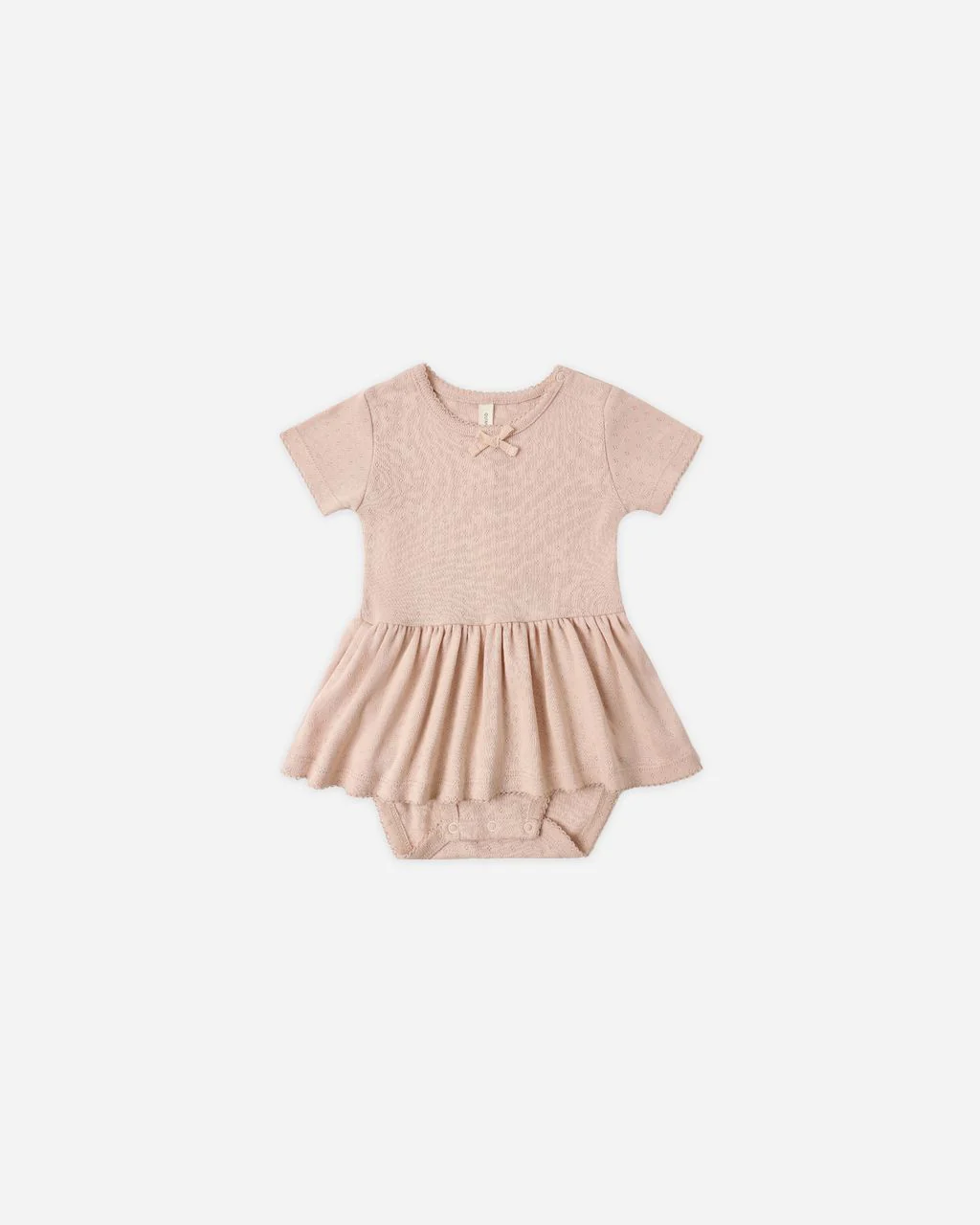 Quincy Mae Pointelle Skirted Bodysuit || Melon - Image 2