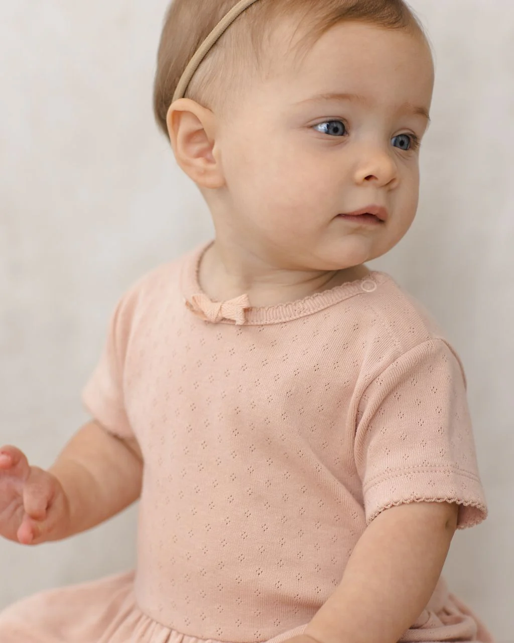 Quincy Mae Pointelle Skirted Bodysuit || Melon - Image 7